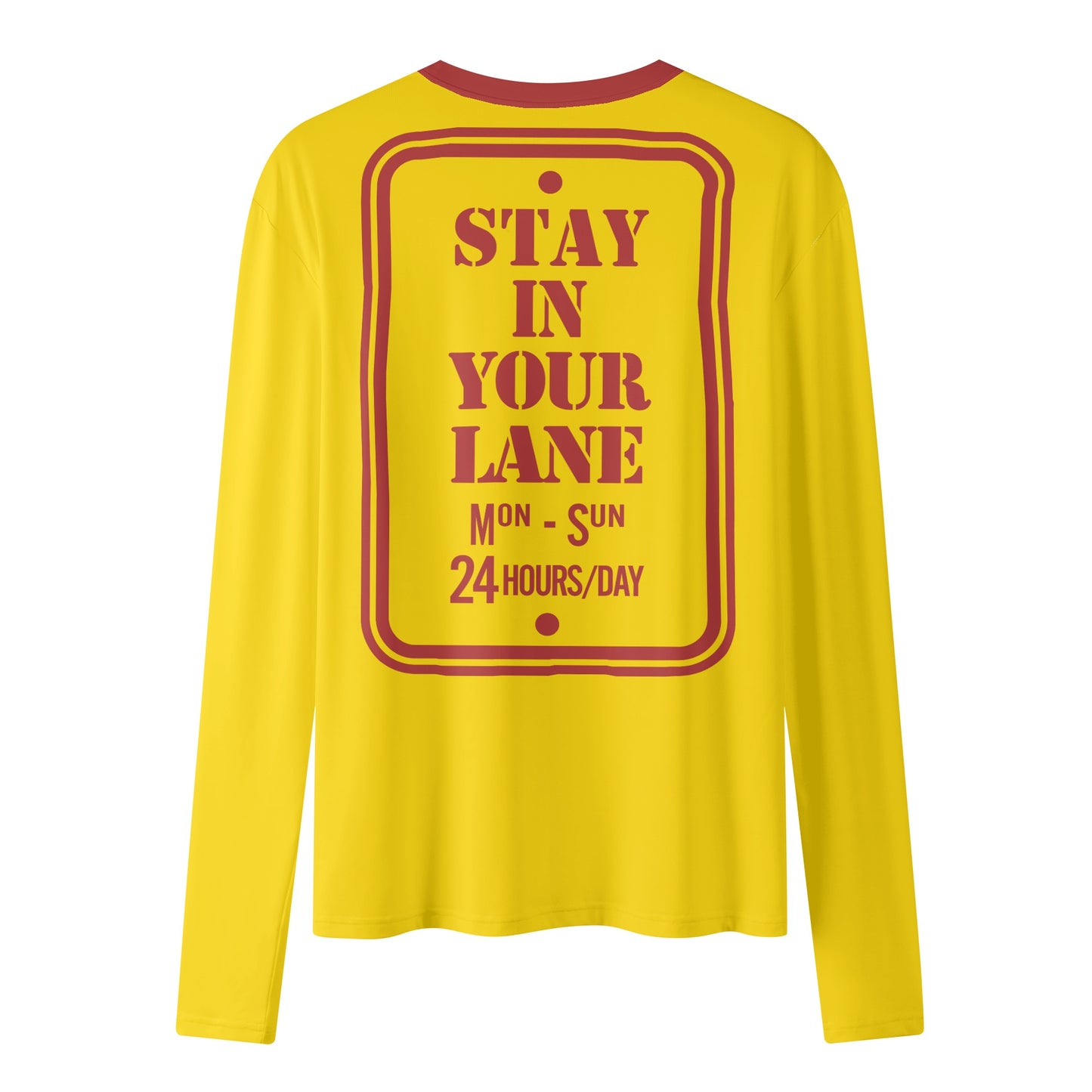 S.I.Y.L. ( Stay In Your Lane) Gold Womens Long Sleeve T Shirt