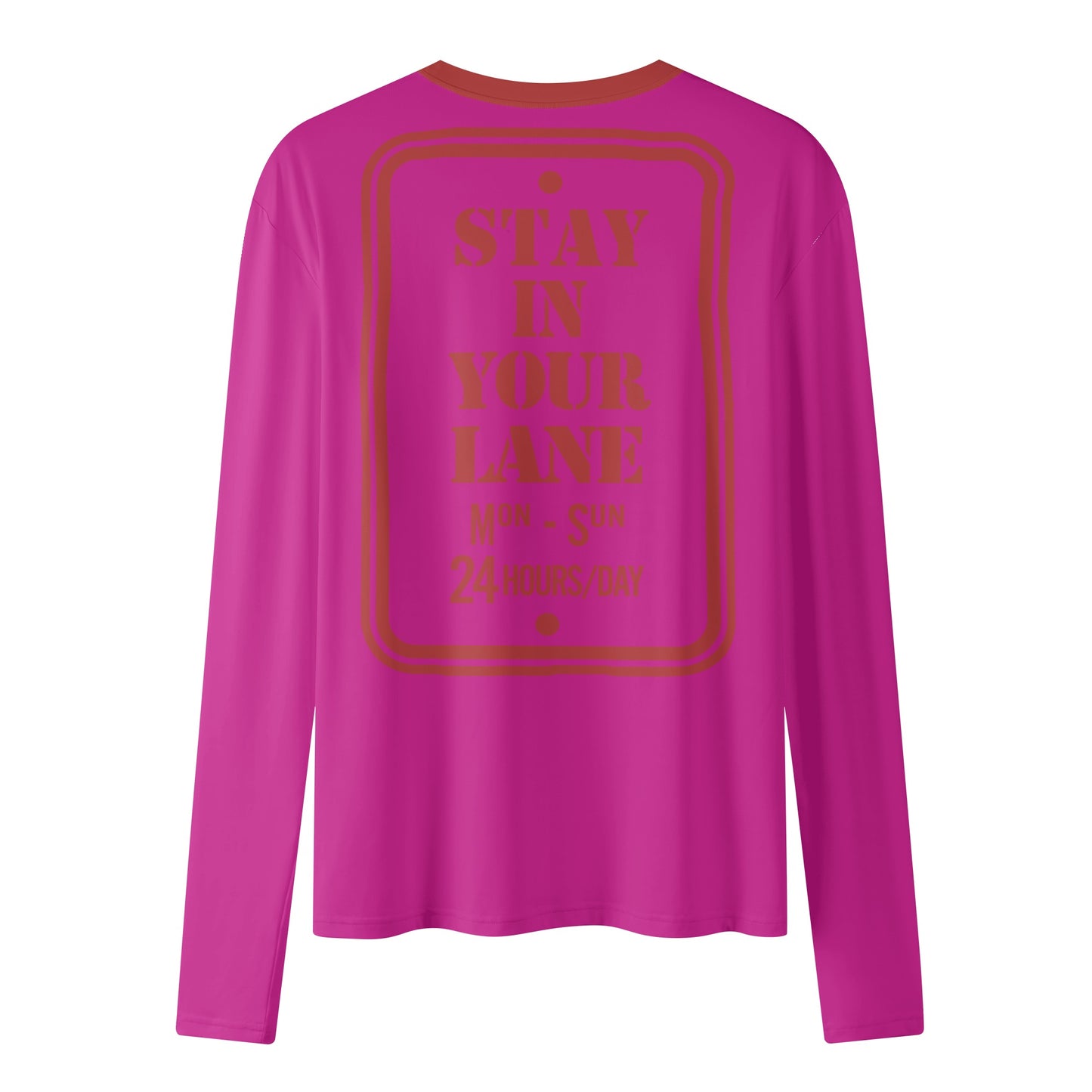 S.I.Y.L. ( Stay In Your Lane) Purple Womens Long Sleeve T Shirt