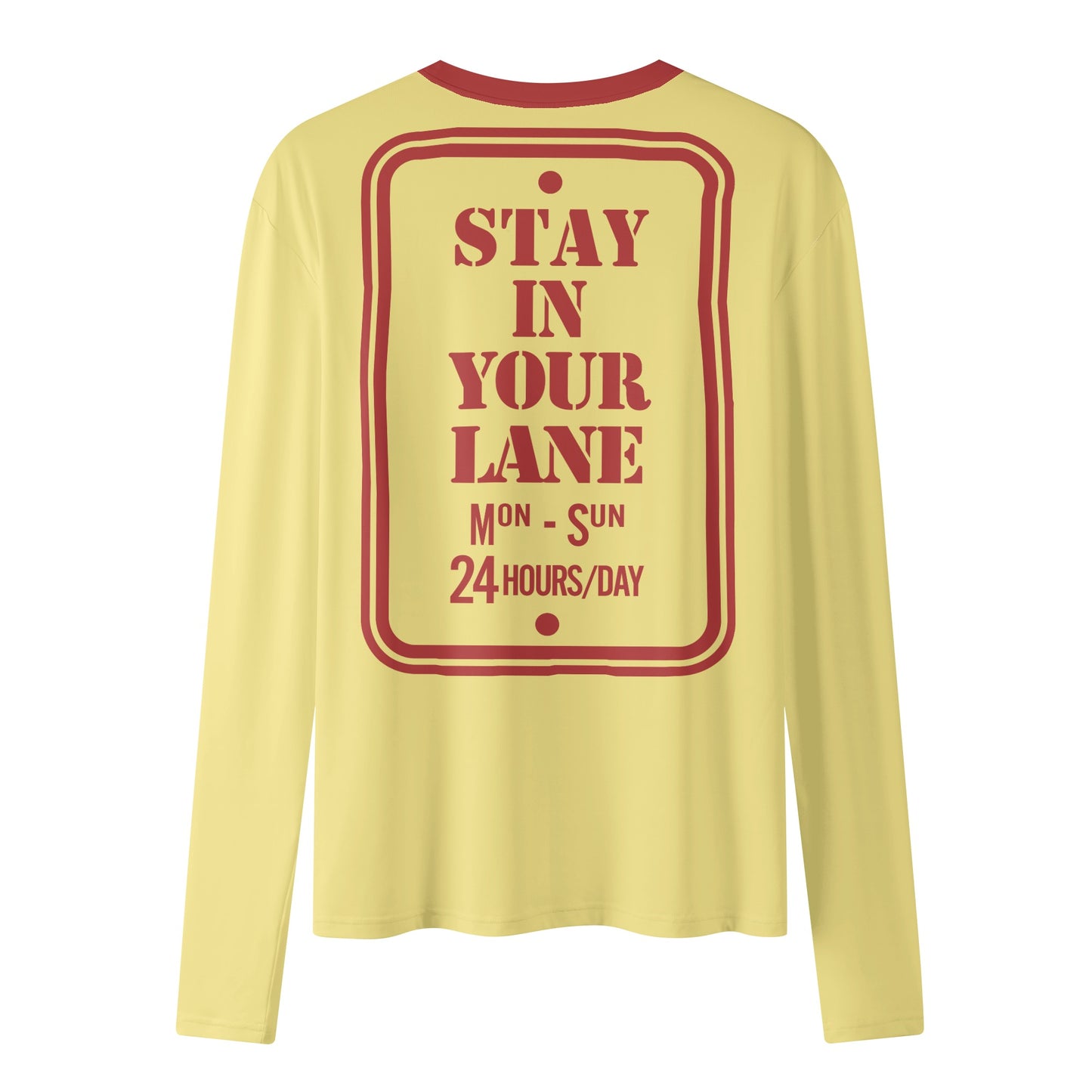 S.I.Y.L. ( Stay In Your Lane) Tan Womens Long Sleeve T-Shirt