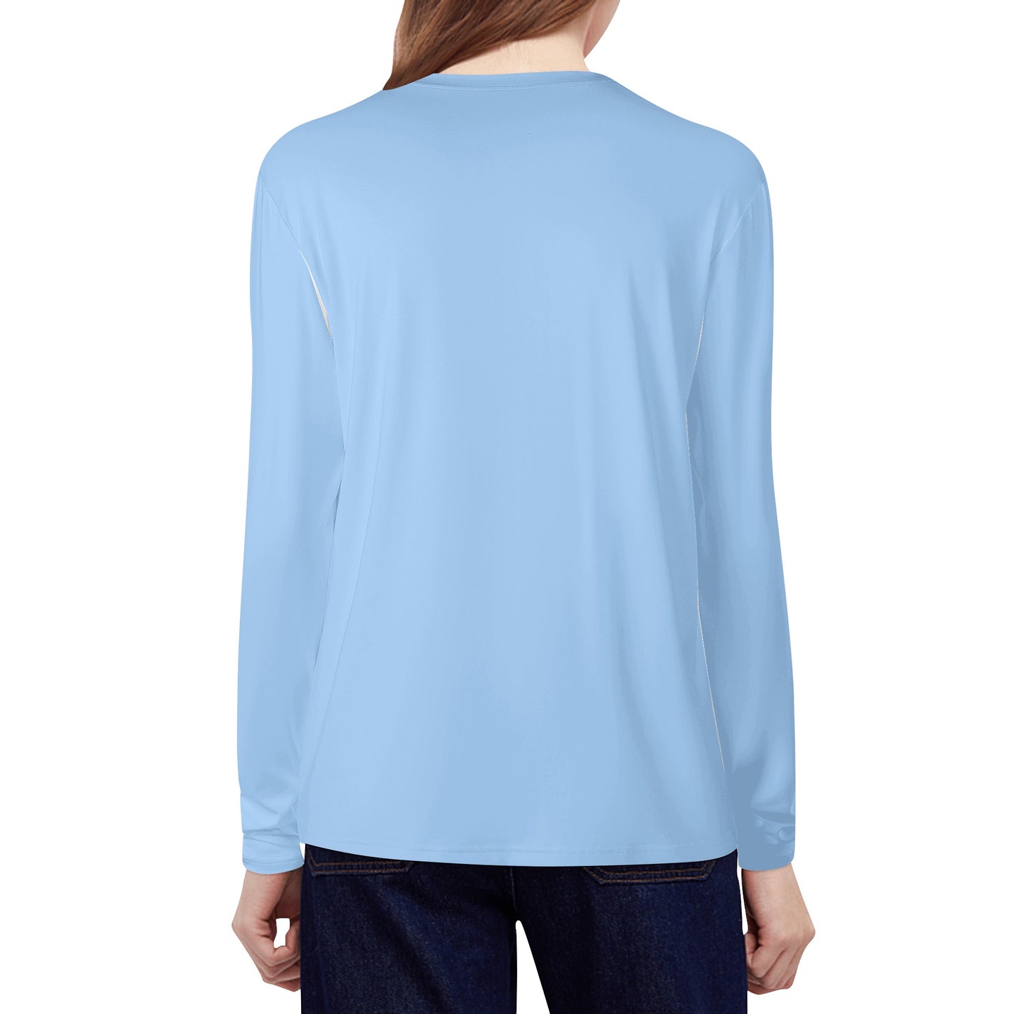 Star Energy  2.0 Sky Blue Womens Long Sleeve T Shirt