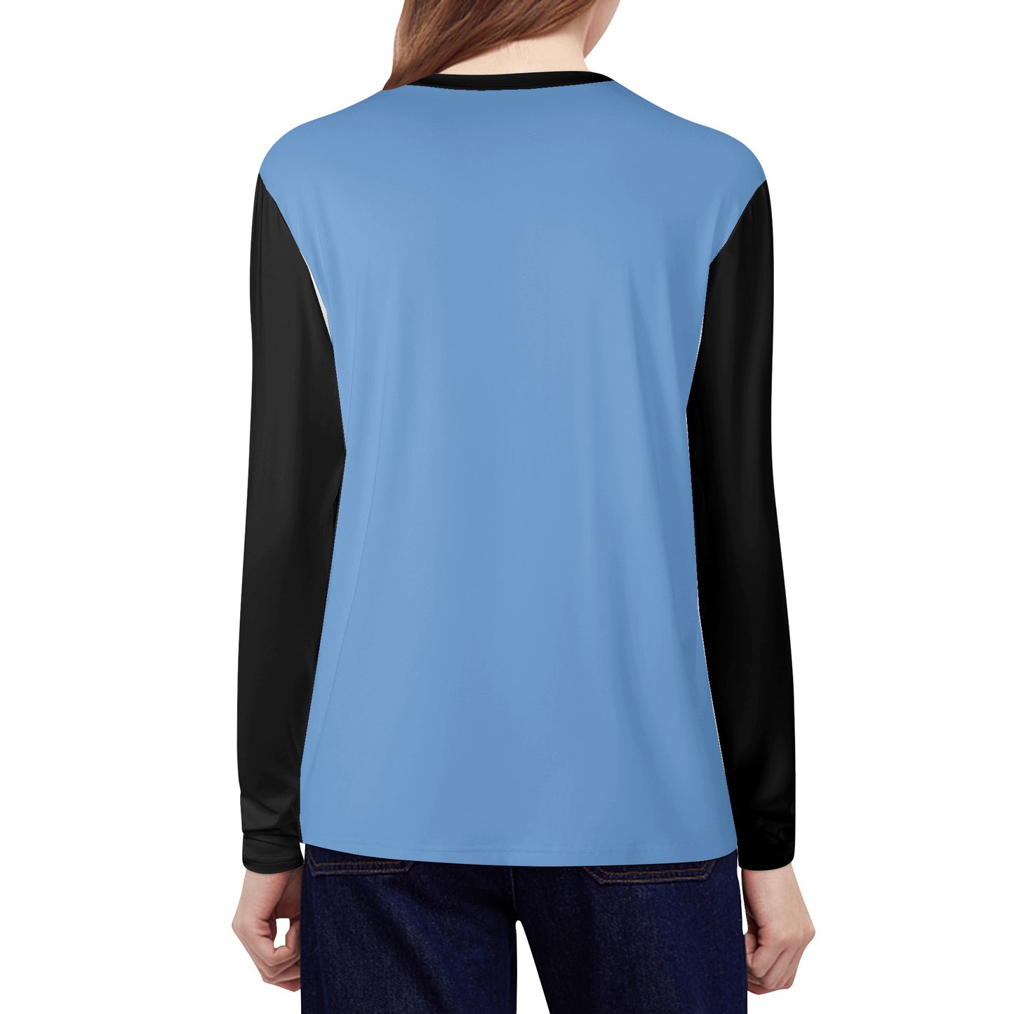 Star Energy  2.0 Blue/Black Womens Long Sleeve T Shirt