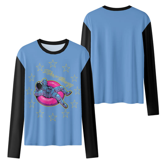 Star Energy  2.0 Blue/Black Womens Long Sleeve T Shirt