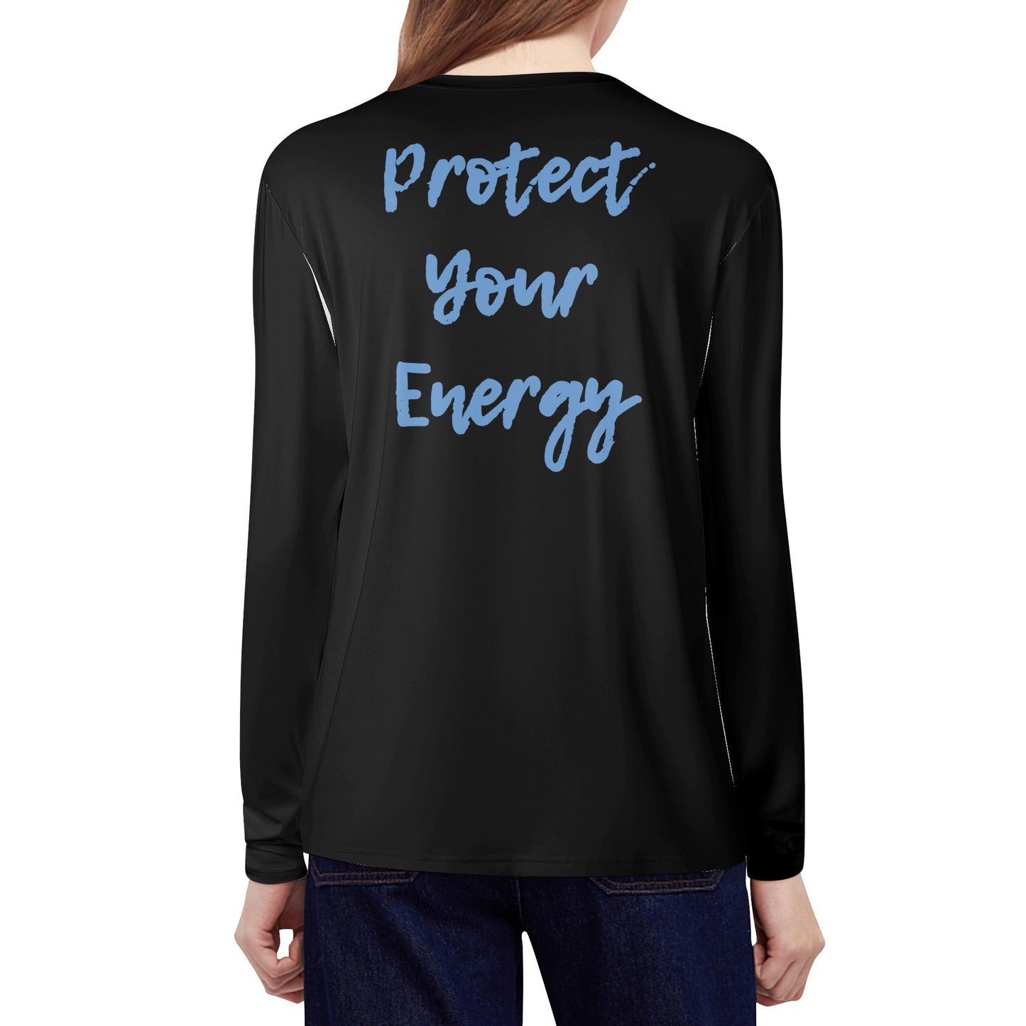 Star Energy  2.0 Black Womens Long Sleeve T Shirt