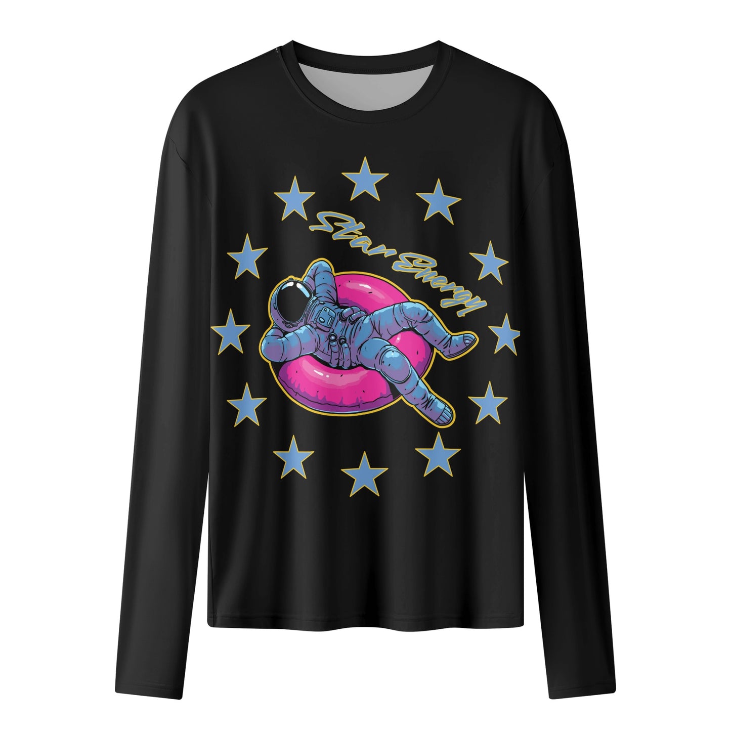 Star Energy  2.0 Black Womens Long Sleeve T Shirt