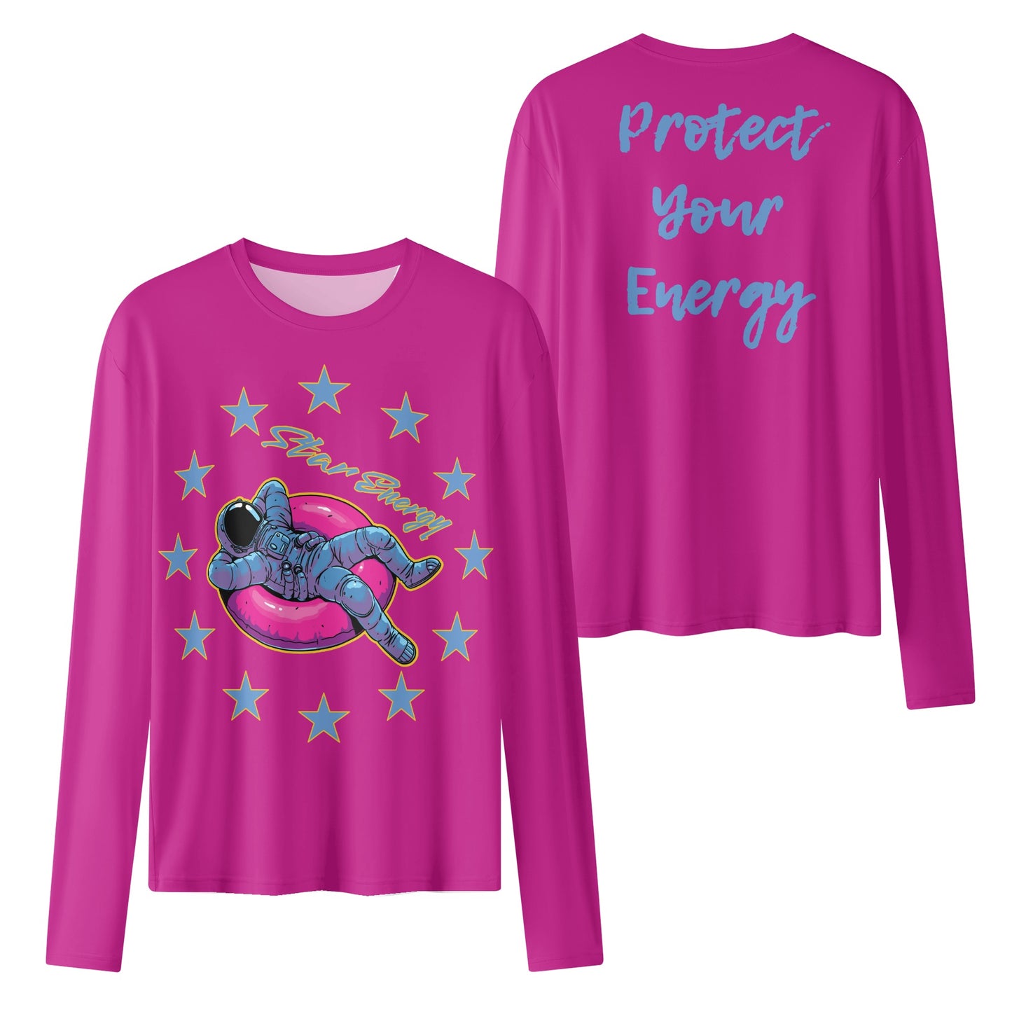 Star Energy  2.0 Purple Womens Long Sleeve T Shirt