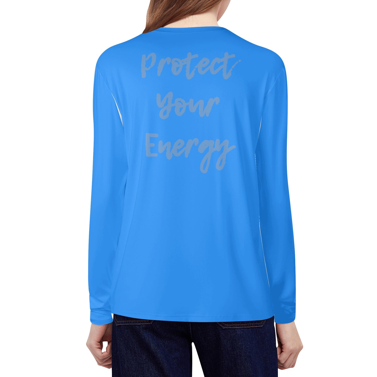 Star Energy  2.0 Blue Womens Long Sleeve T Shirt