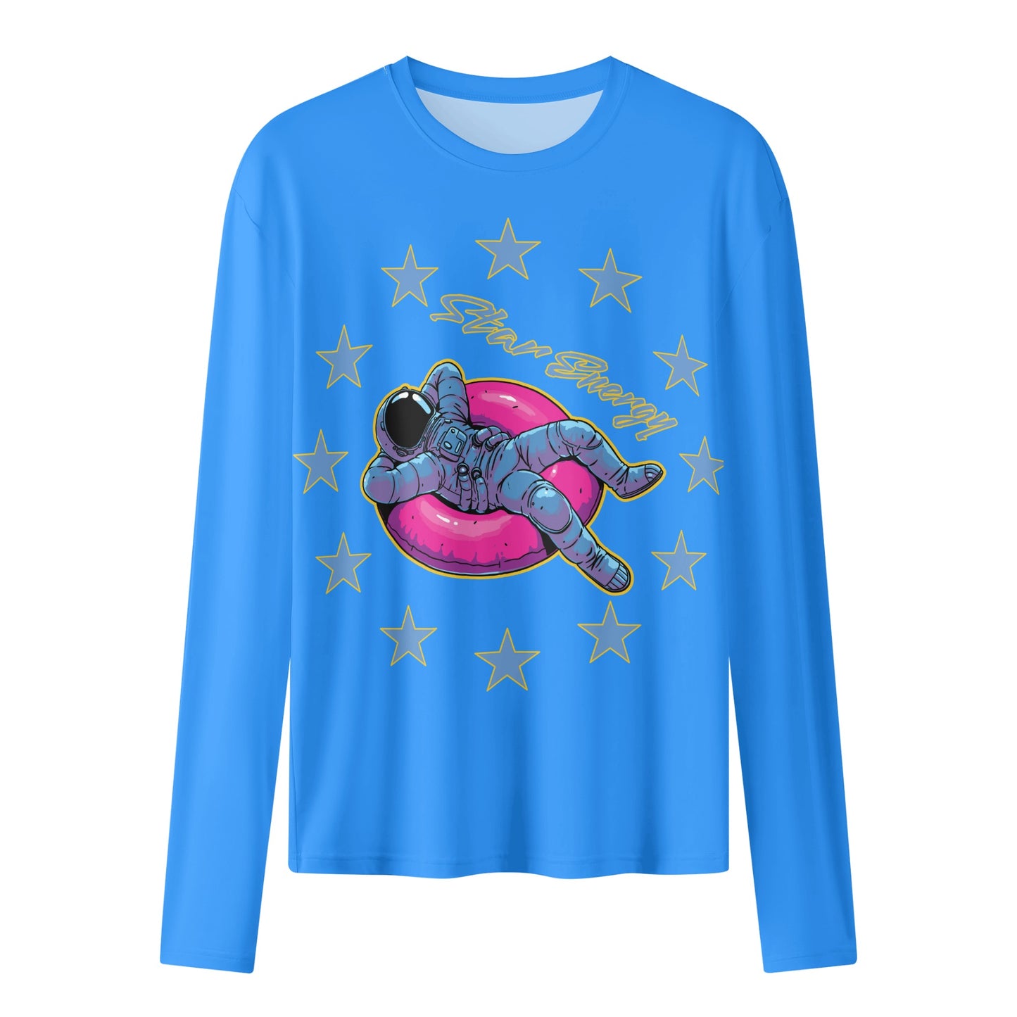 Star Energy  2.0 Blue Womens Long Sleeve T Shirt