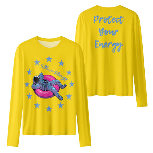 Star Energy  2.0 Gold Womens Long Sleeve T Shirt