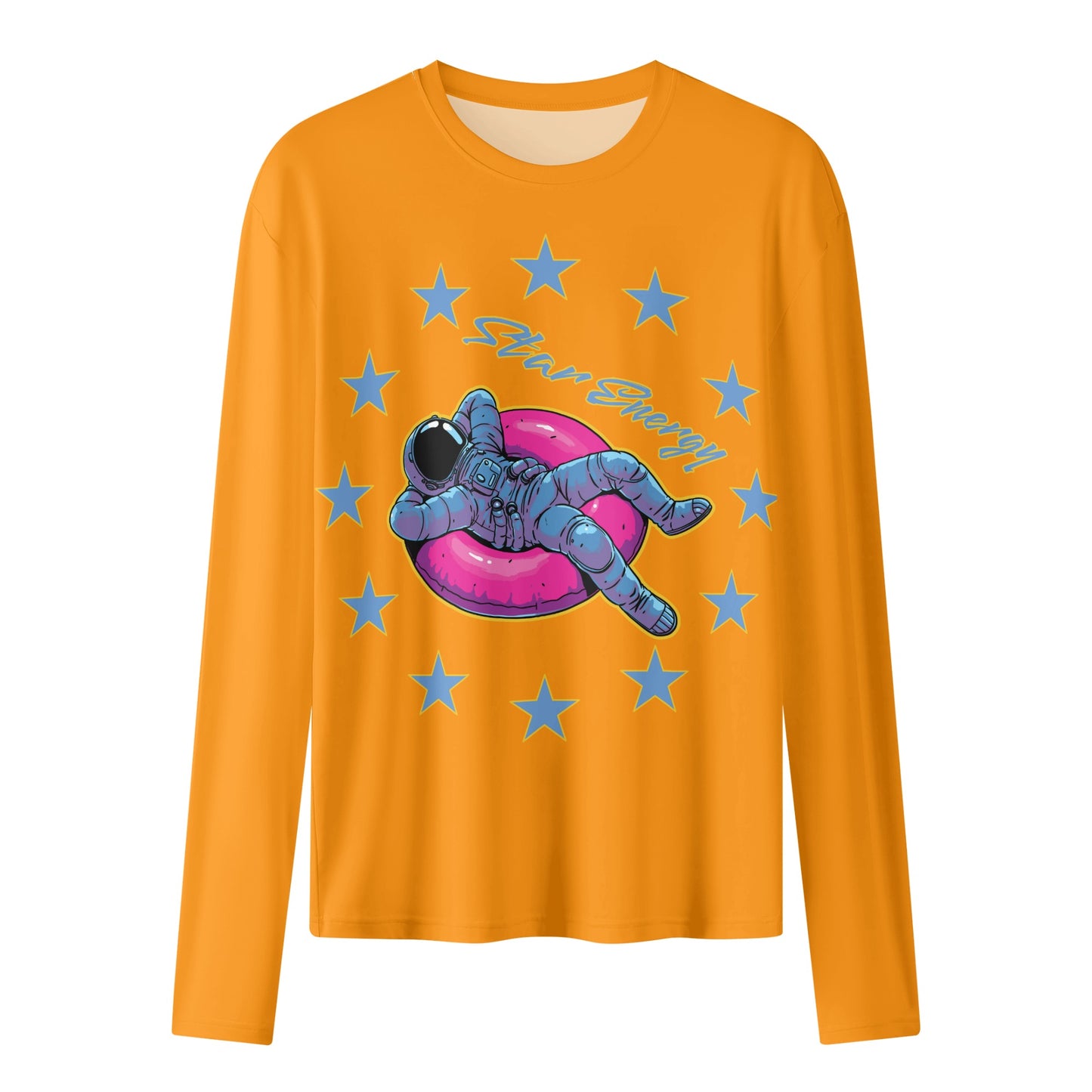 Star Energy  2.0 Orange Womens Long Sleeve T Shirt