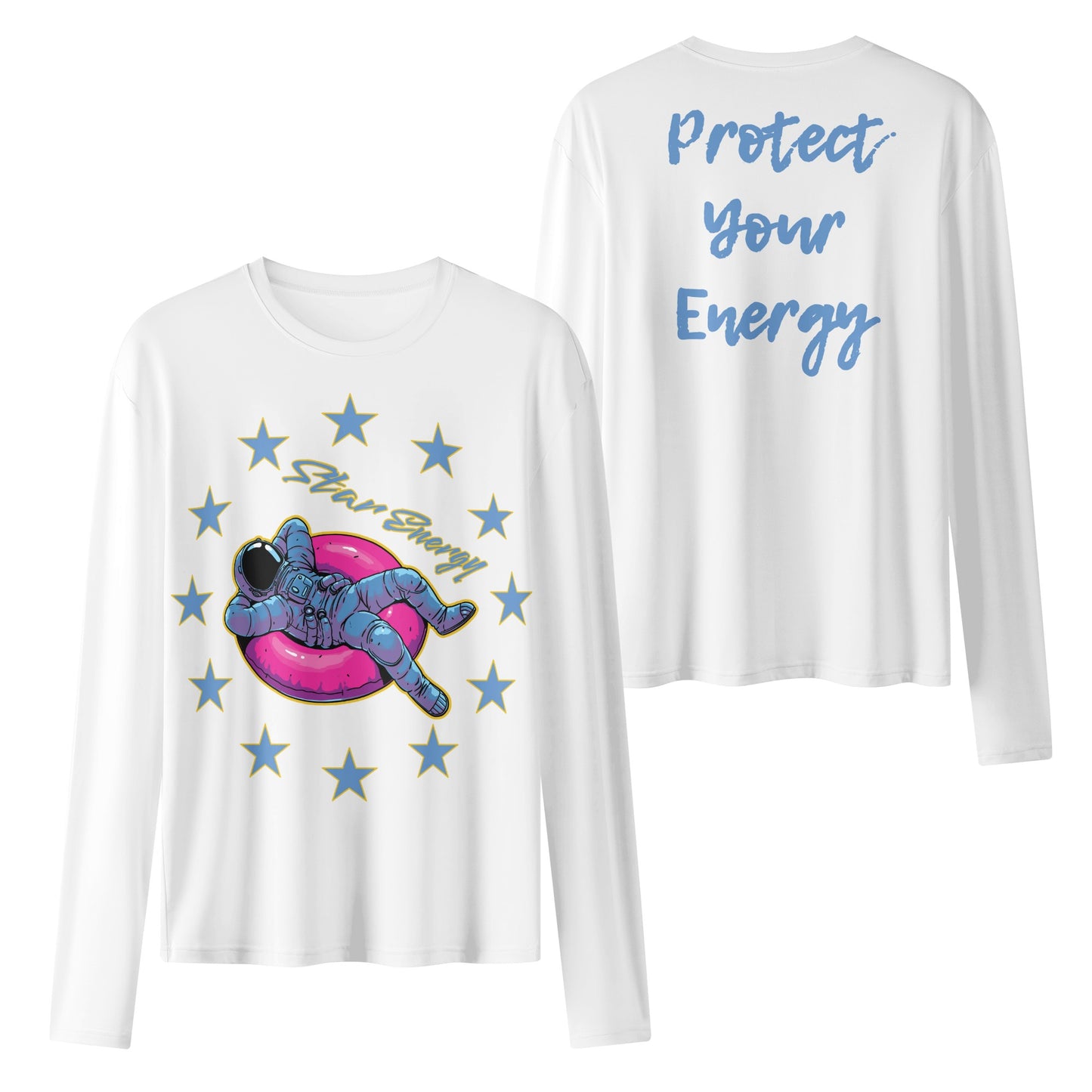 Star Energy 2.0 White Womens Long Sleeve T Shirt