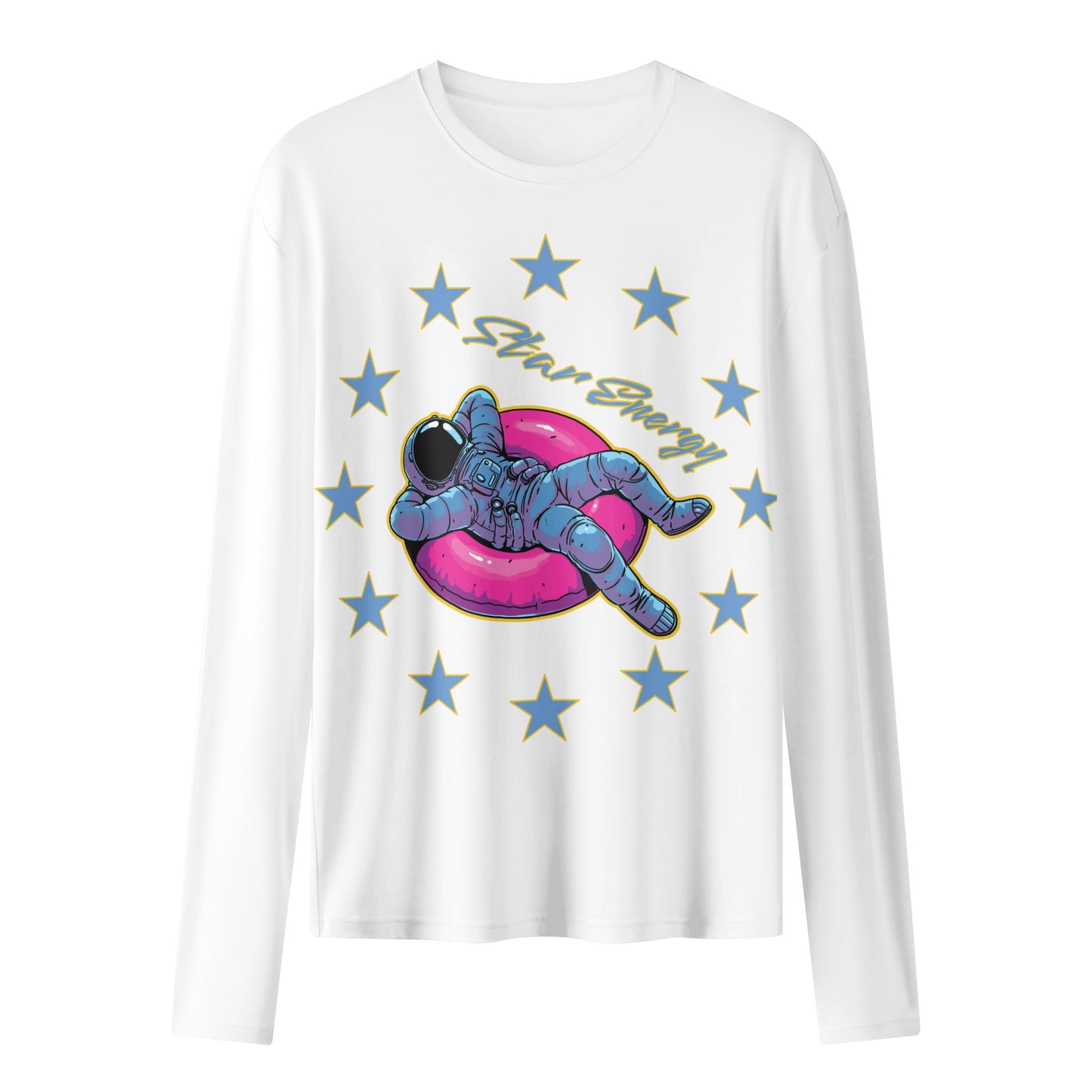 Star Energy 2.0 White Womens Long Sleeve T Shirt