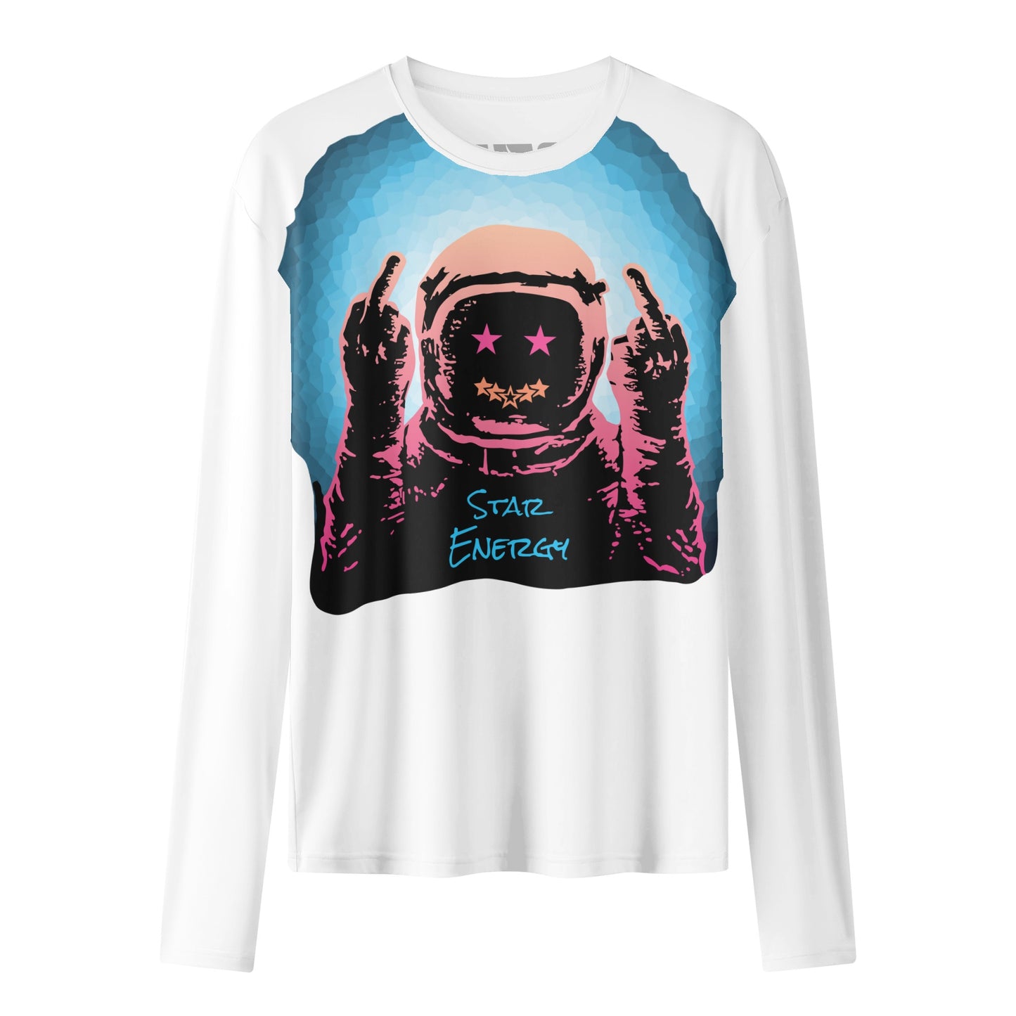 Star Energy  2.0 Sky Blue Womens Long Sleeve T Shirt