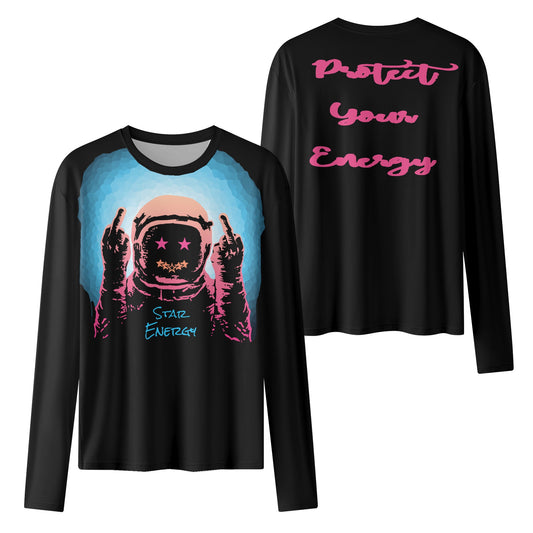 Star Energy 1.0 Womens Black Long Sleeve T Shirt