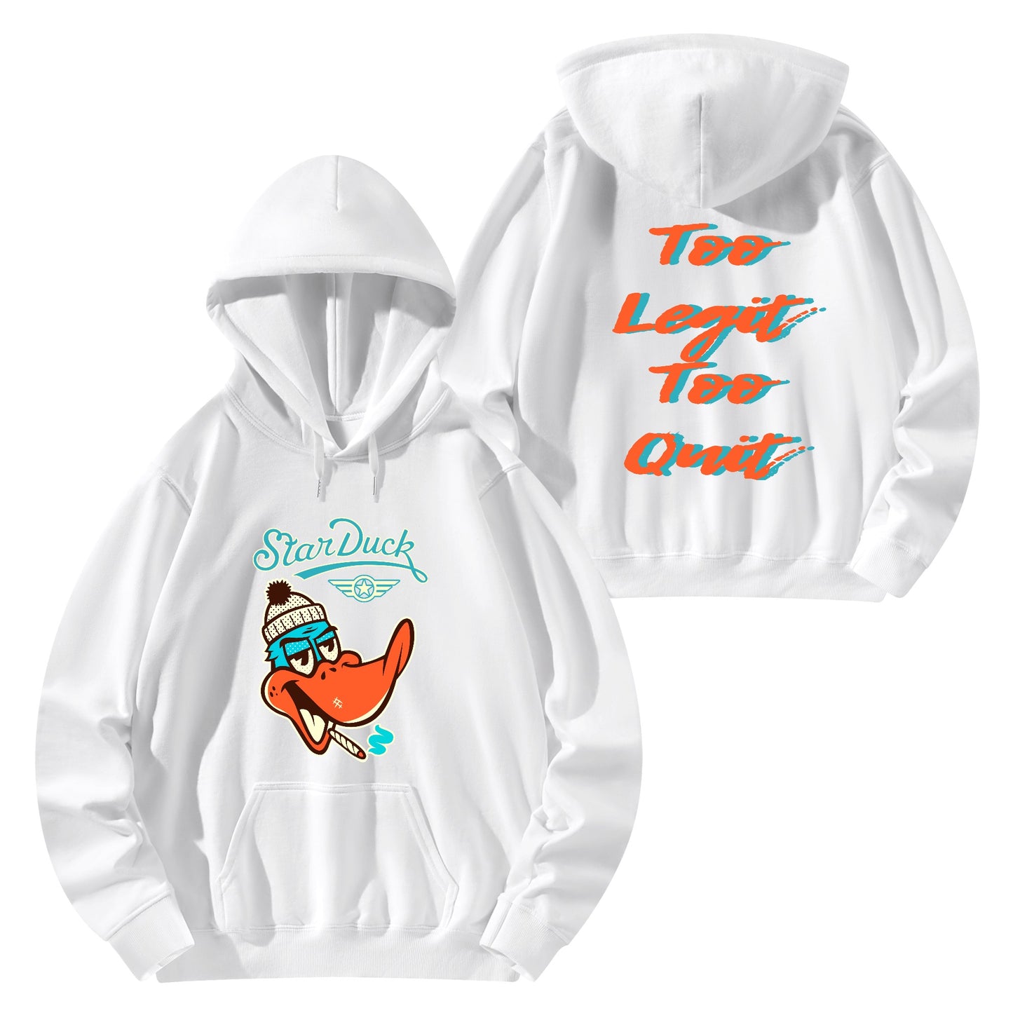 Star Duck Adult Cotton Hoodie