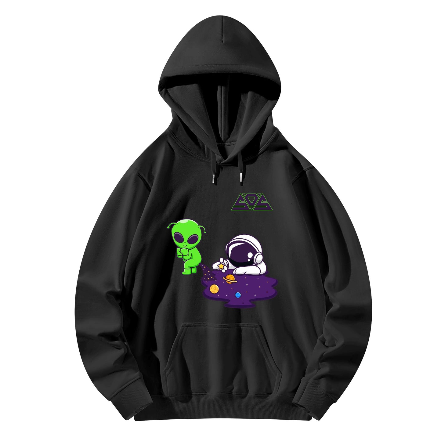 Space Aliens Adult Cotton Hoodie