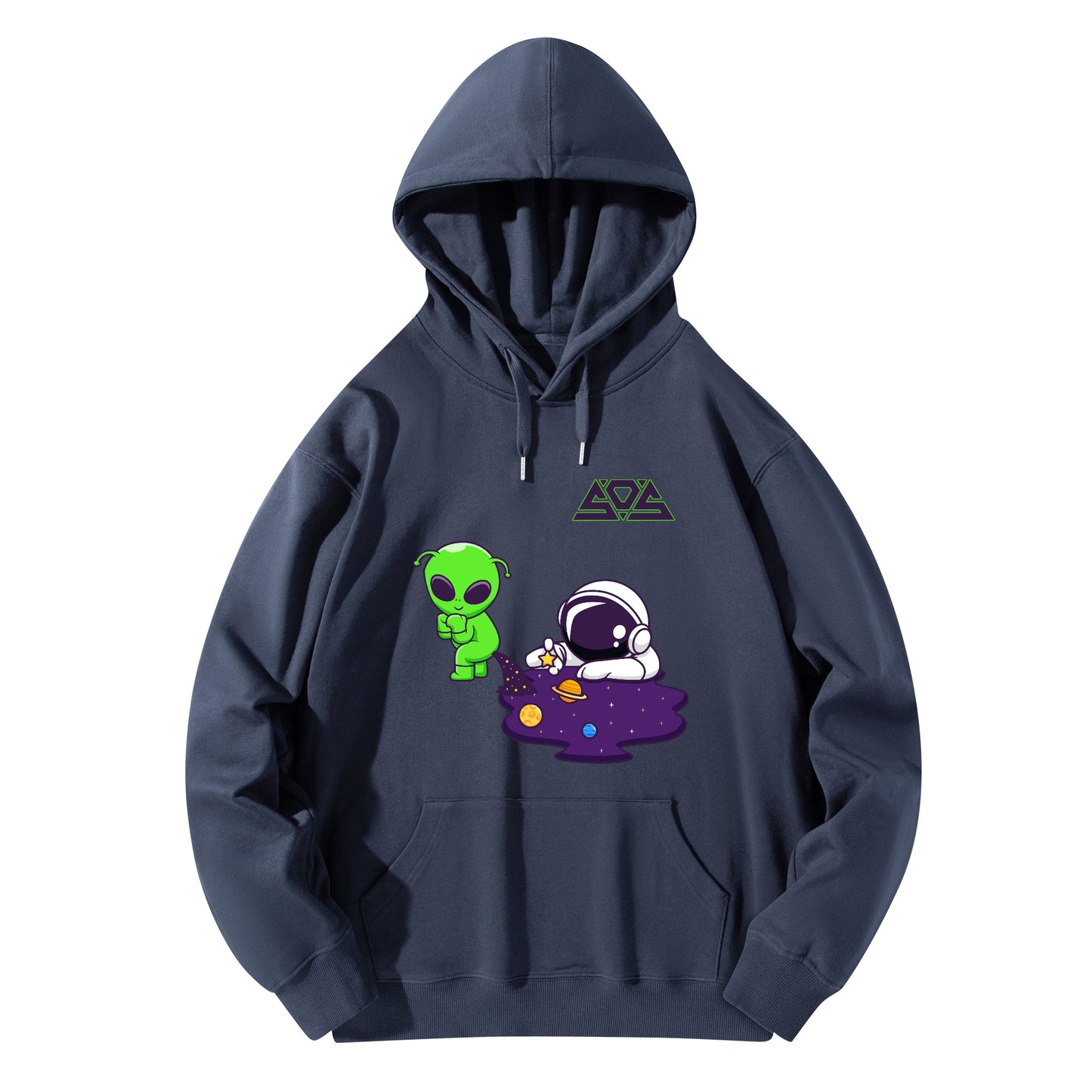 Space Aliens Adult Cotton Hoodie