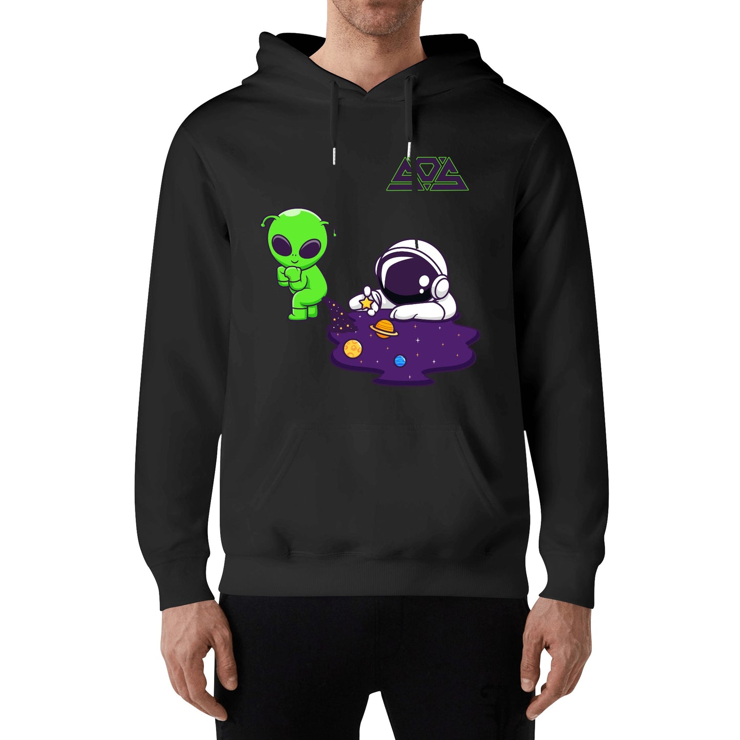 Space Aliens Adult Cotton Hoodie