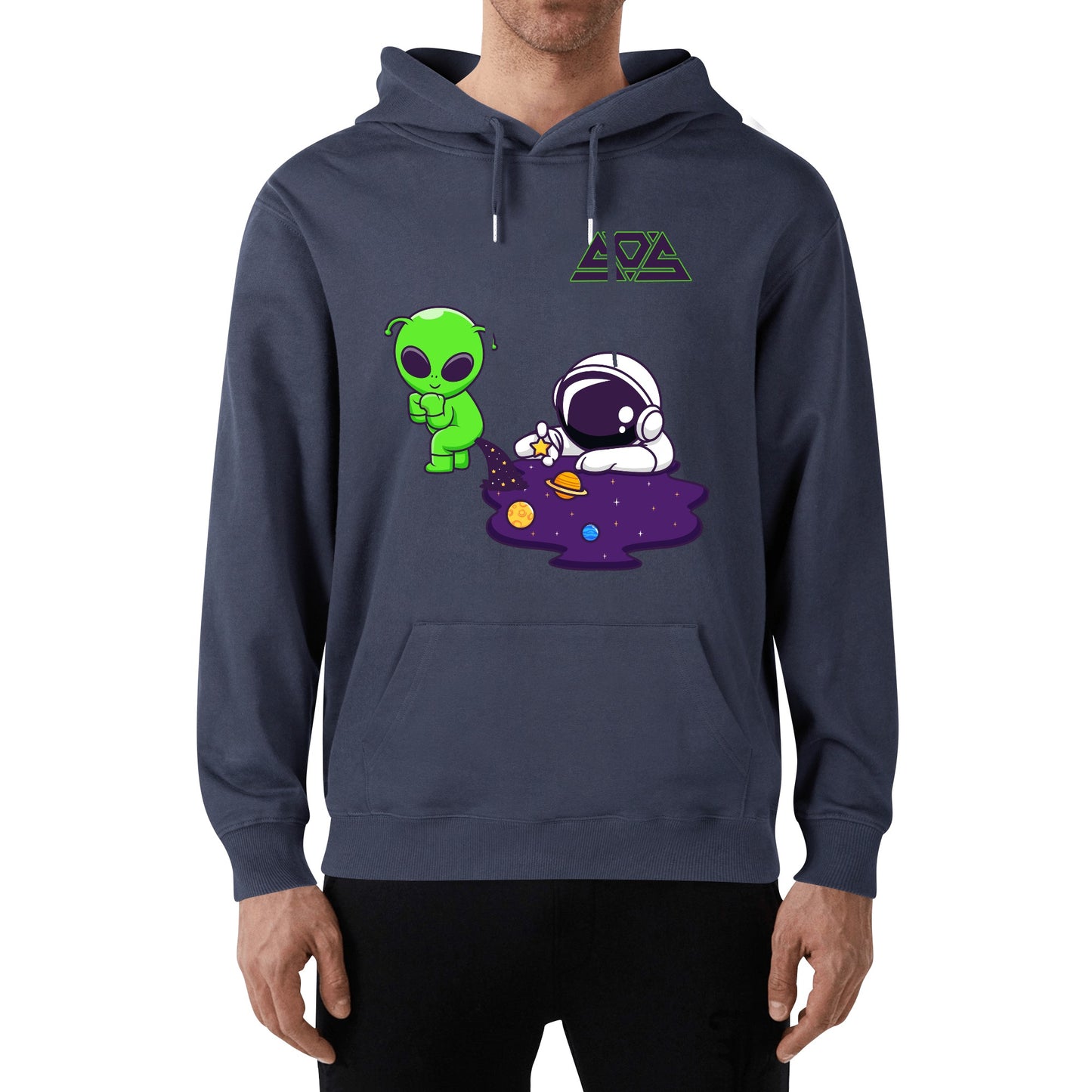 Space Aliens Adult Cotton Hoodie