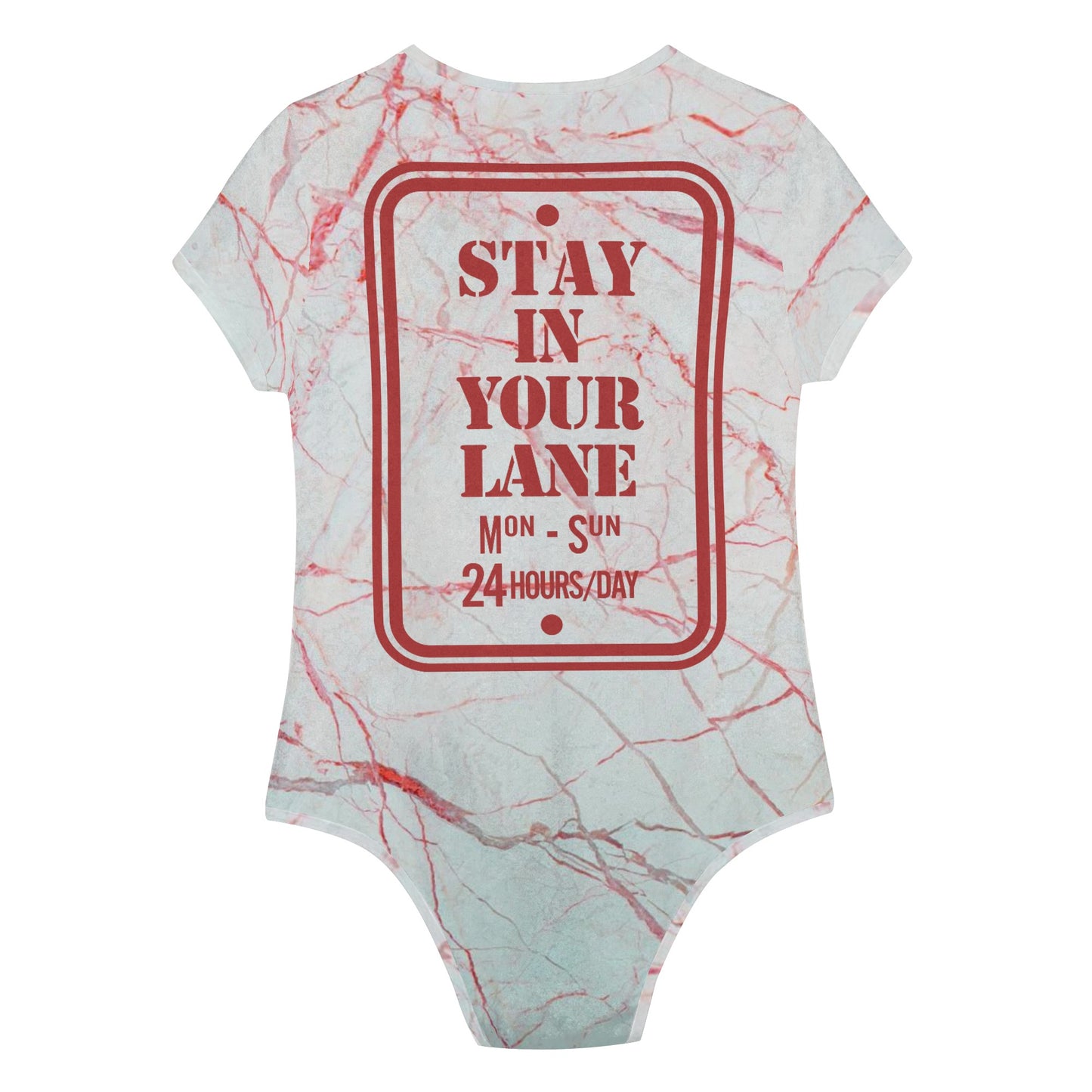 S.I.Y.L. (Stay In Your Lane) Exclusive Womens Soft Short Sleeve Bodysuit