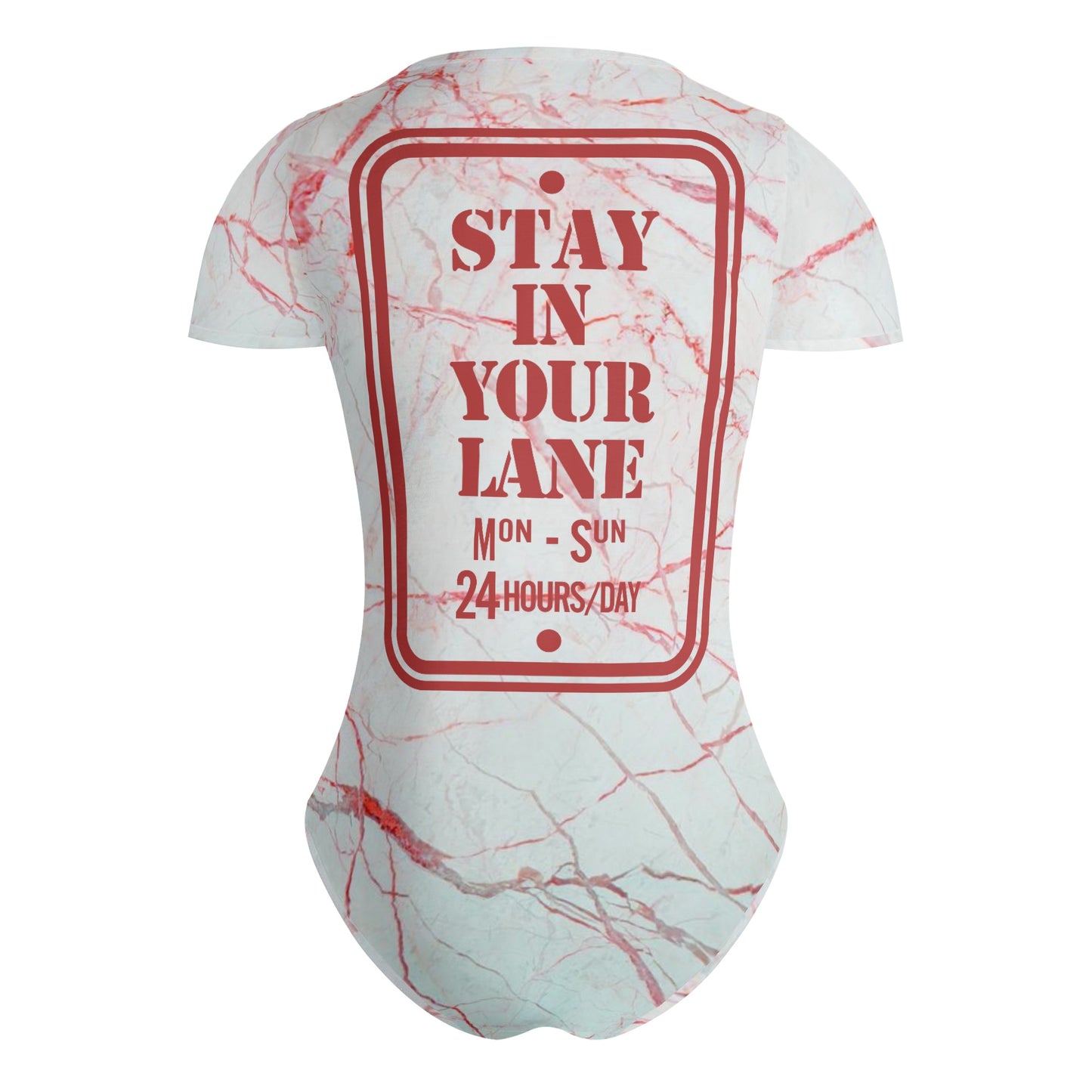 S.I.Y.L. (Stay In Your Lane) Exclusive Womens Soft Short Sleeve Bodysuit