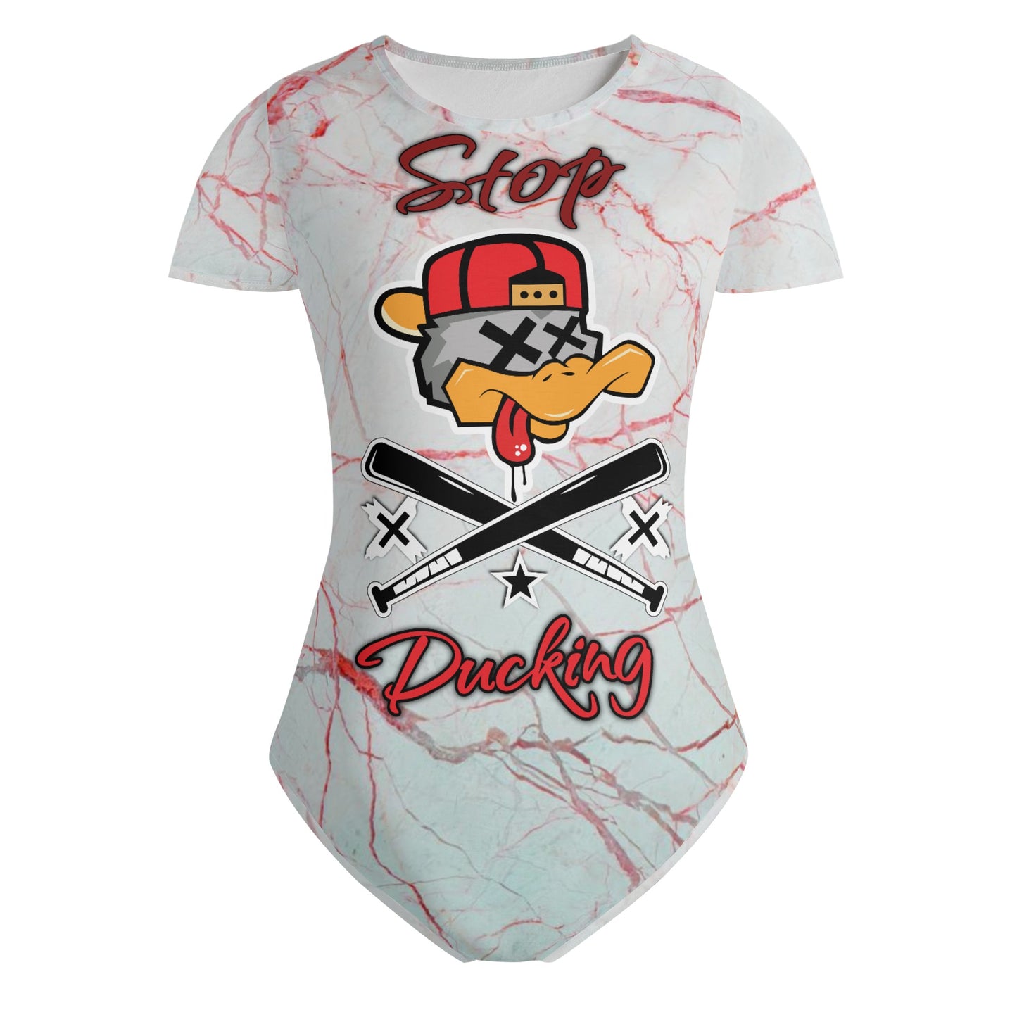 Stop Ducking Womens Soft Short Sleeve Bodysuit