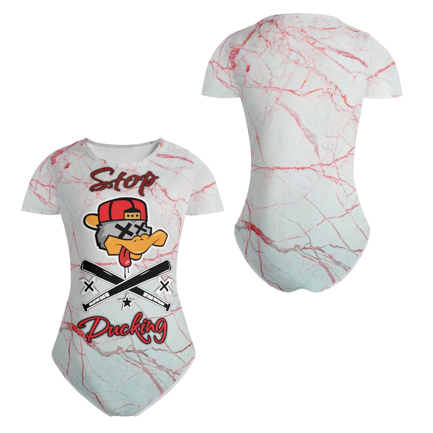 Stop Ducking Womens Soft Short Sleeve Bodysuit