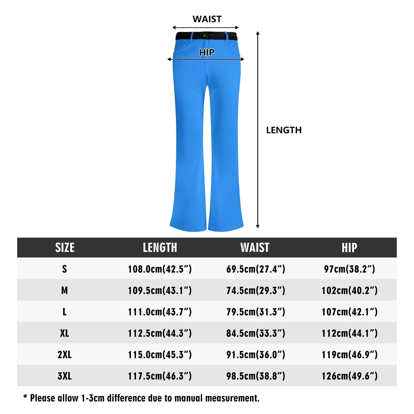 SOS Womens Blue/Black Pants