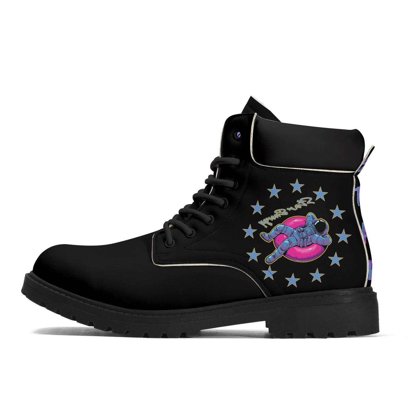 Star Energy 2.0 Womens  Leather Black All Season Star Boots