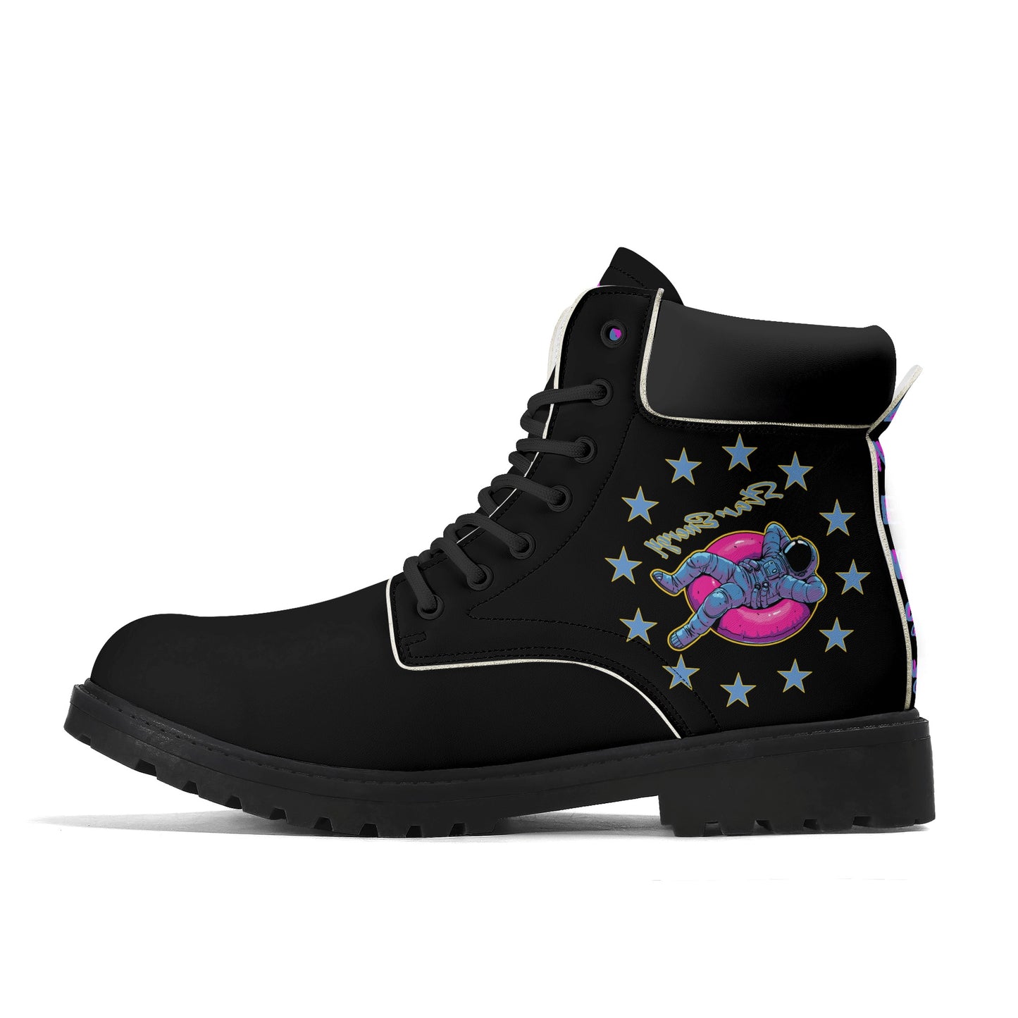 Star Energy 2.0 Womens  Leather Black All Season Star Boots