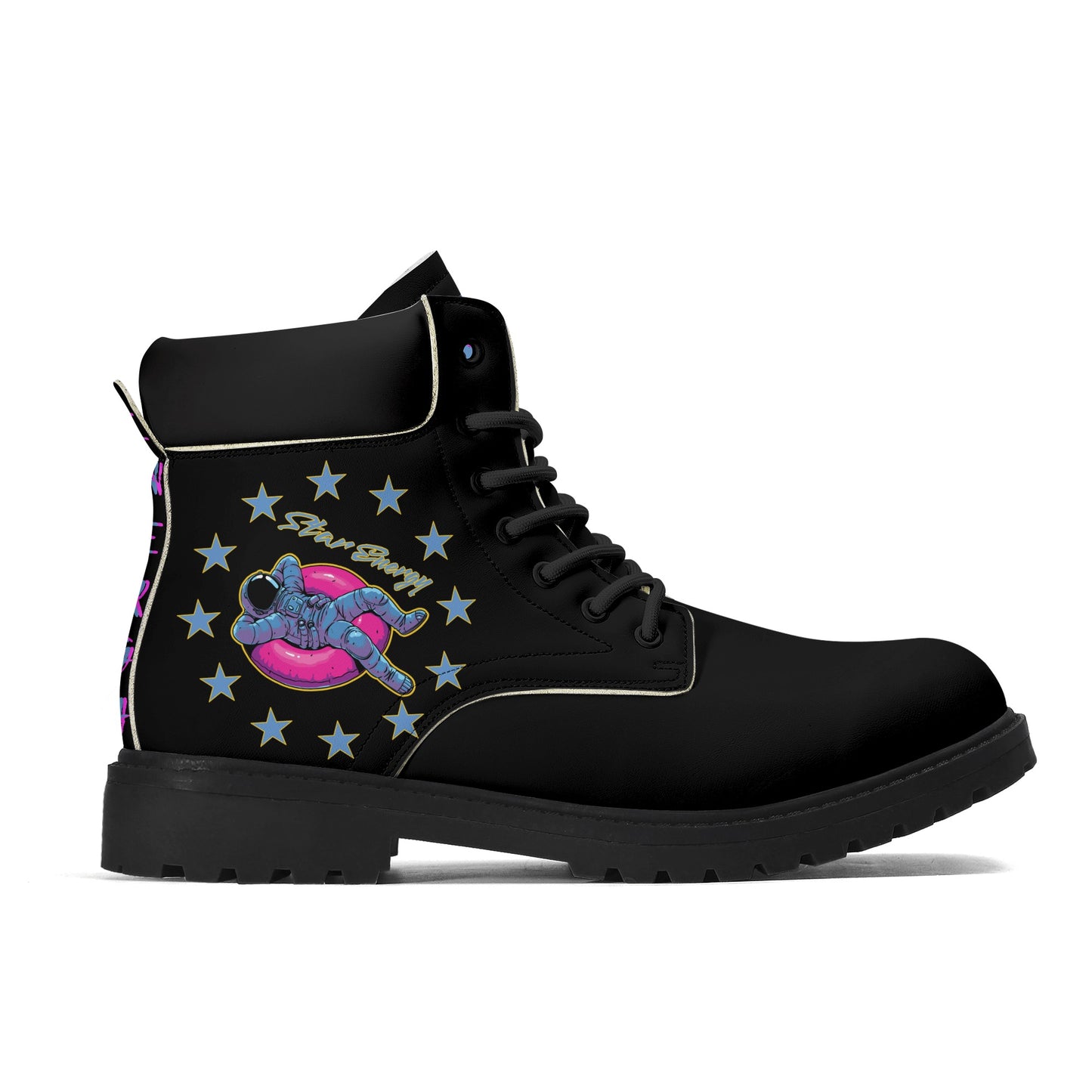 Star Energy 2.0 Womens  Leather Black All Season Star Boots