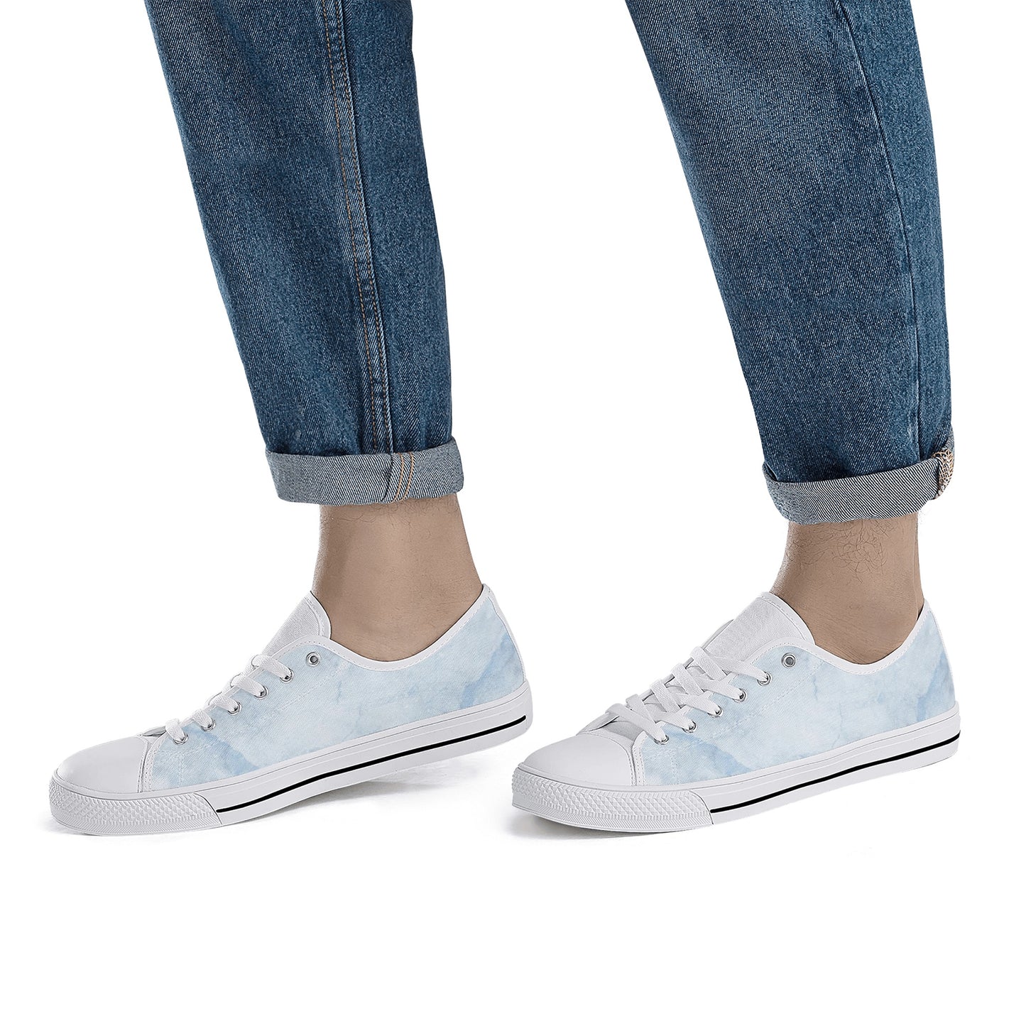 SOS Chill Blue Mens Low Top  Star Kicks