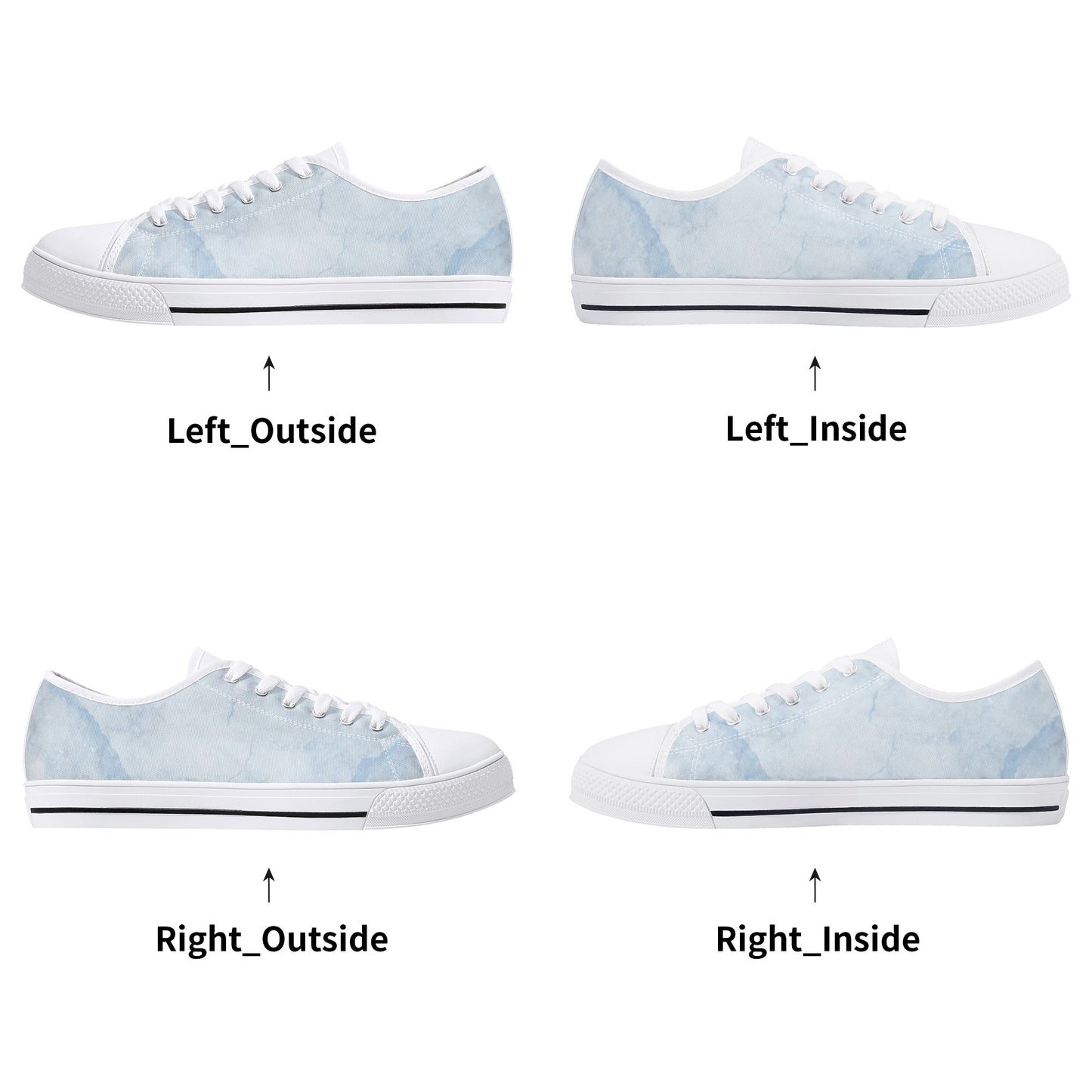 SOS Chill Blue Mens Low Top  Star Kicks