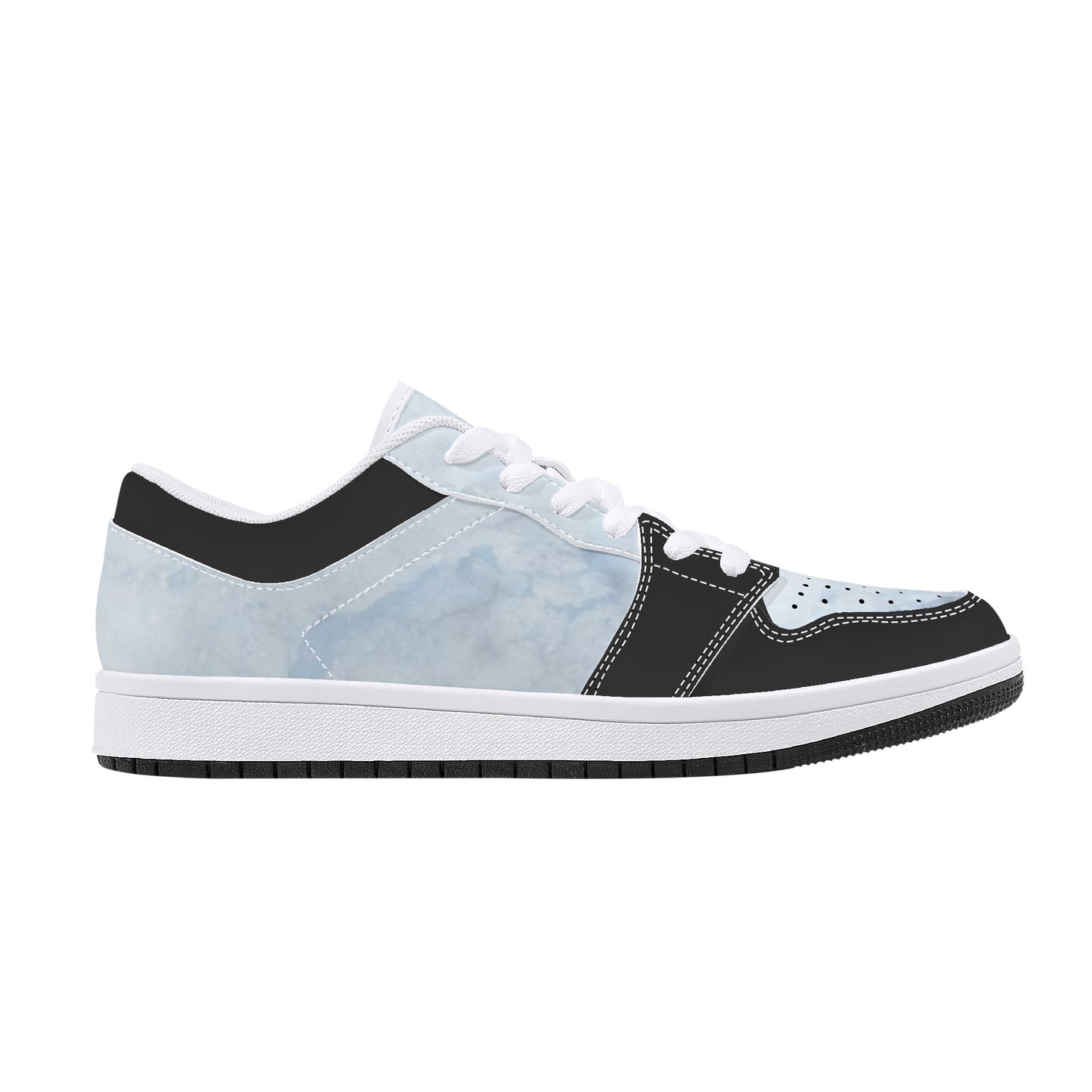 SOS Chill Blue Mens Low Top Leather Star Kicks