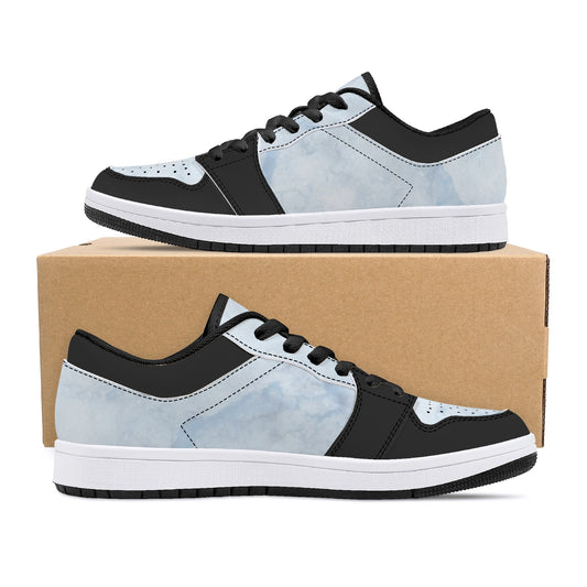 SOS Chill Blue Mens Low Top Leather Star Kicks