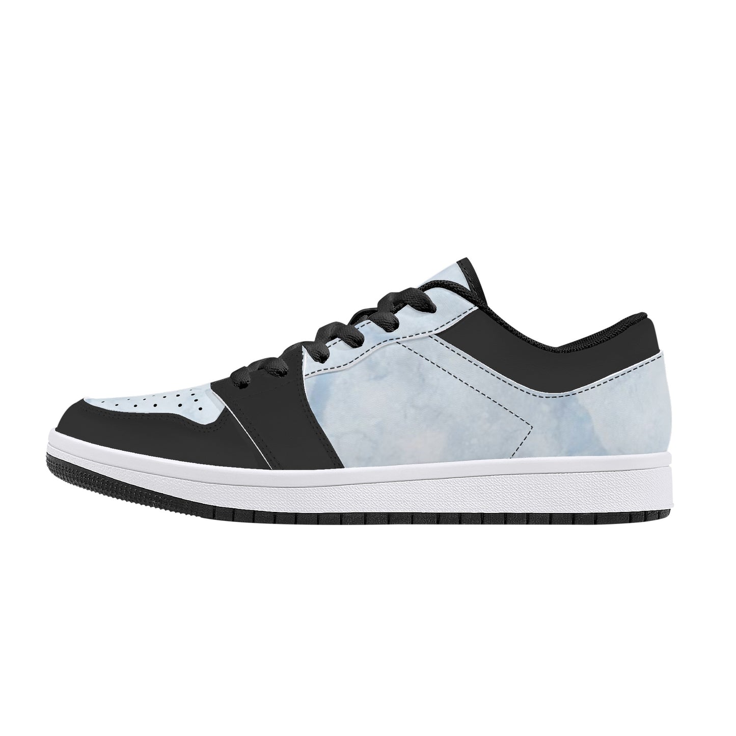 SOS Chill Blue Mens Low Top Leather Star Kicks