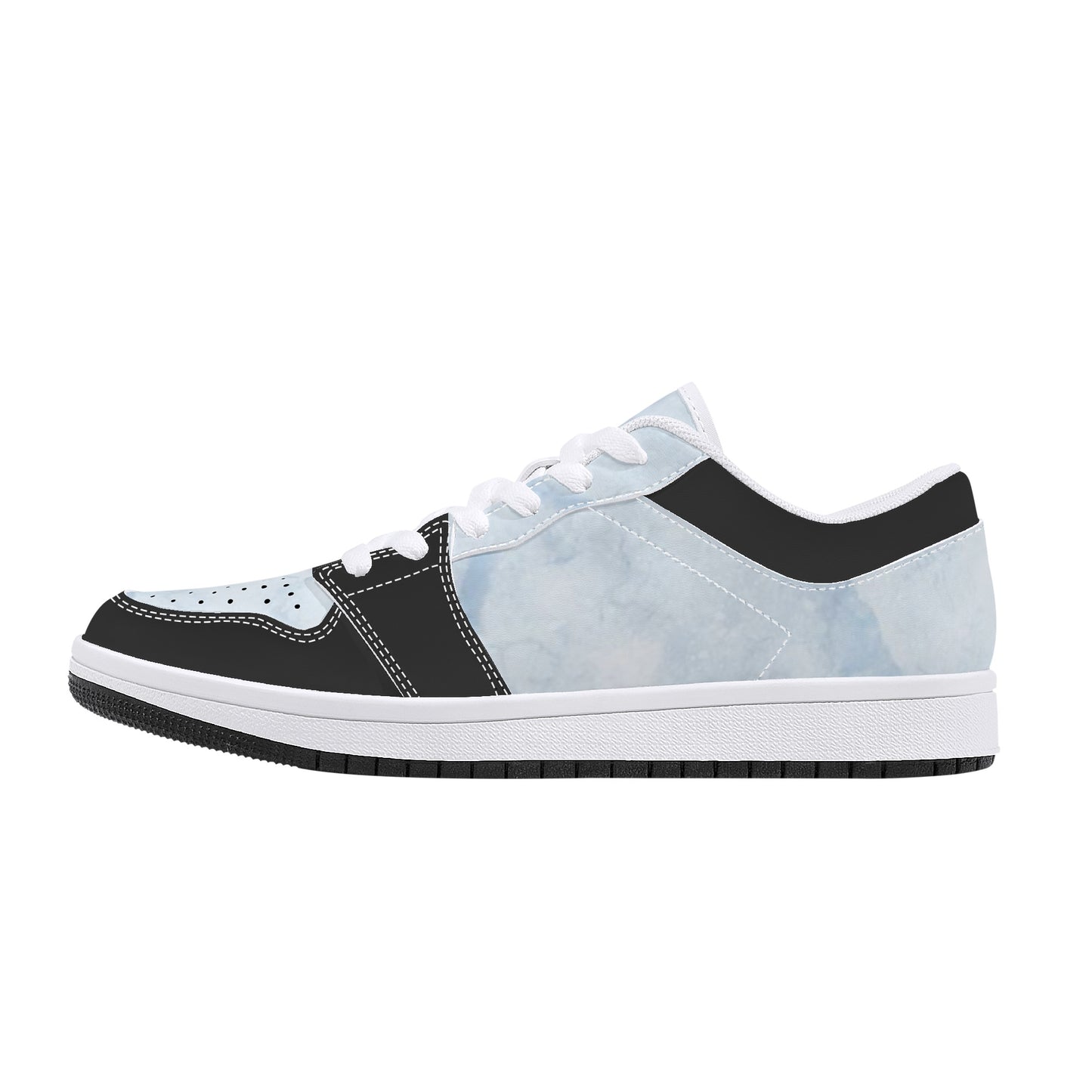 SOS Chill Blue Mens Low Top Leather Star Kicks