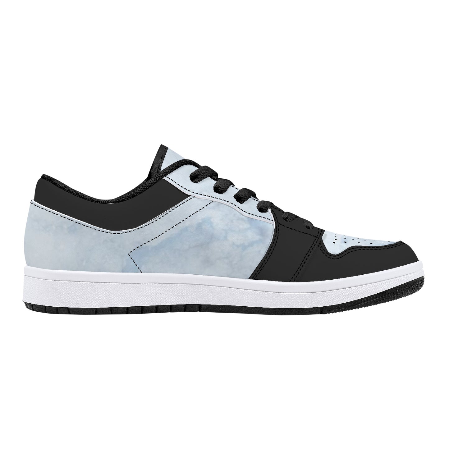 SOS Chill Blue Mens Low Top Leather Star Kicks