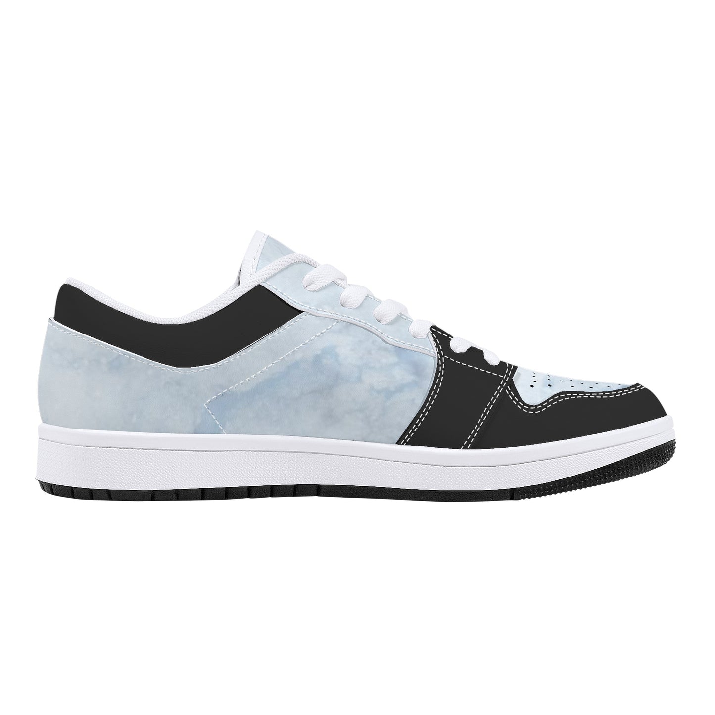 SOS Chill Blue Mens Low Top Leather Star Kicks