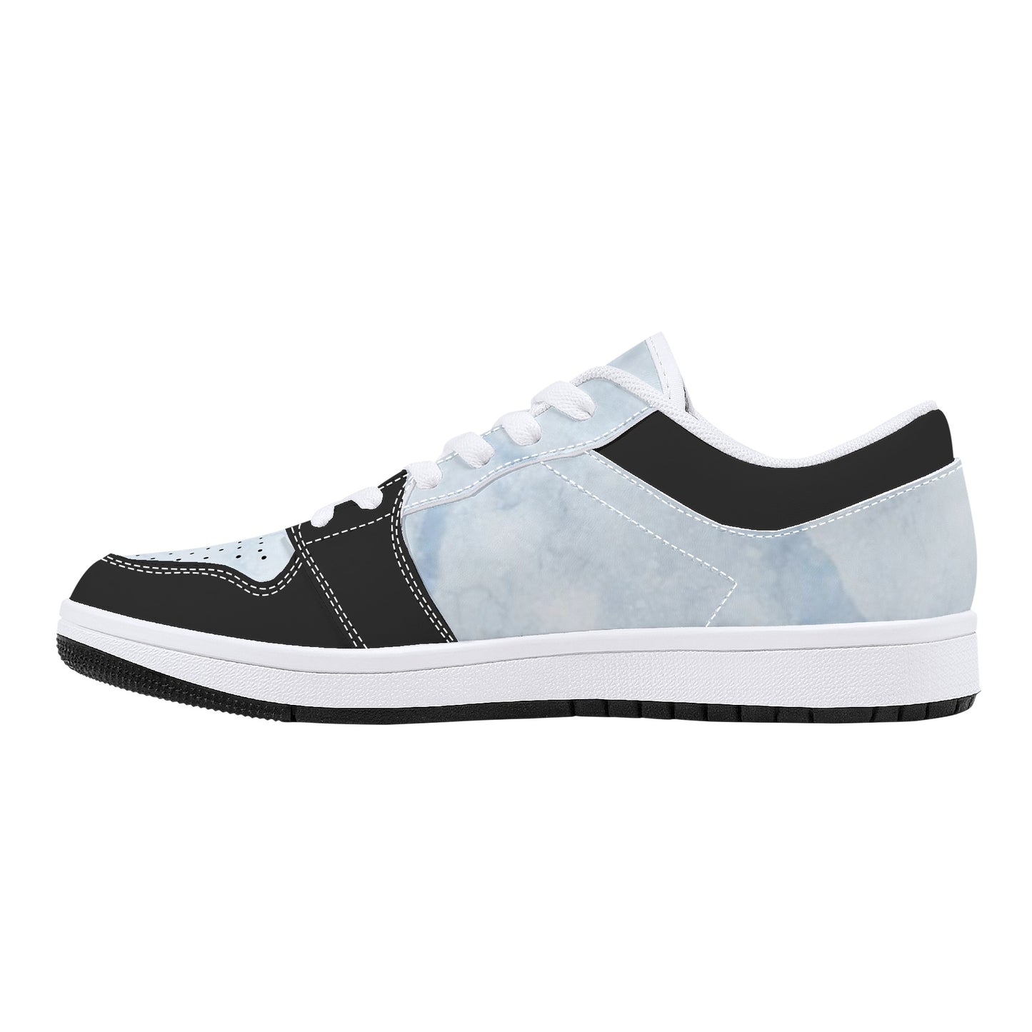 SOS Chill Blue Mens Low Top Leather Star Kicks