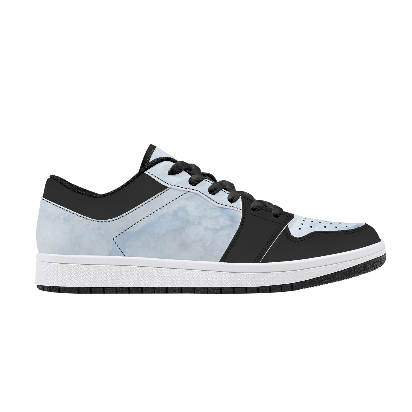 SOS Chill Blue Mens Low Top Leather Star Kicks