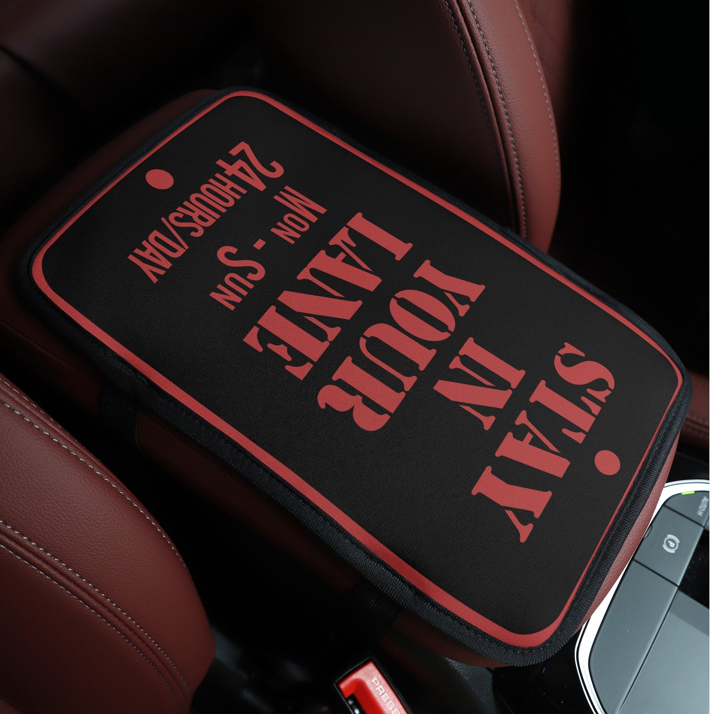 S.I.Y.L (Stay In Your Lane) Car Armrest Cushion Pad