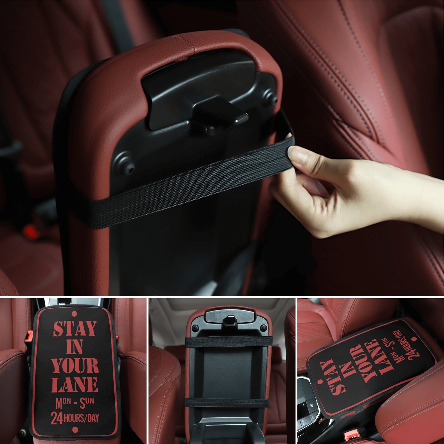 S.I.Y.L (Stay In Your Lane) Car Armrest Cushion Pad