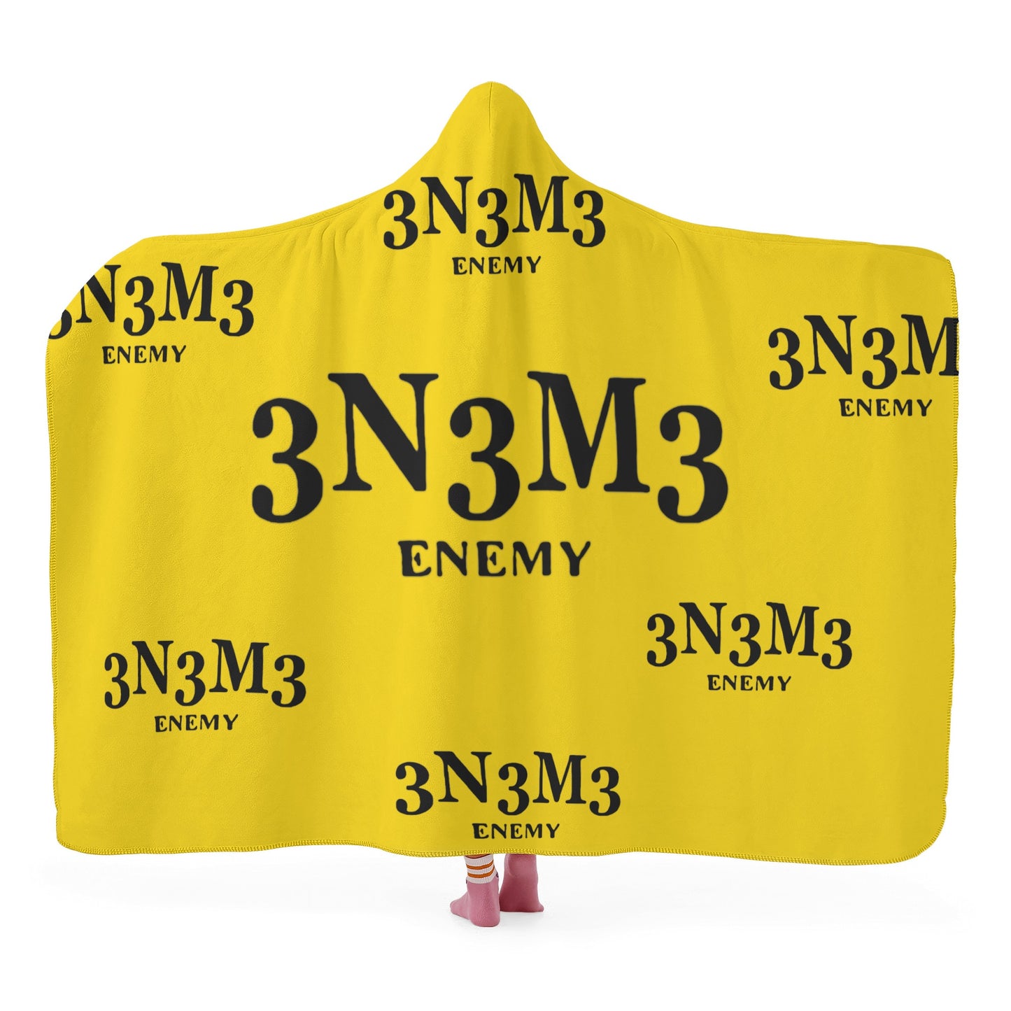 3.N.3.M.3 Enemy Gold Hooded Blanket