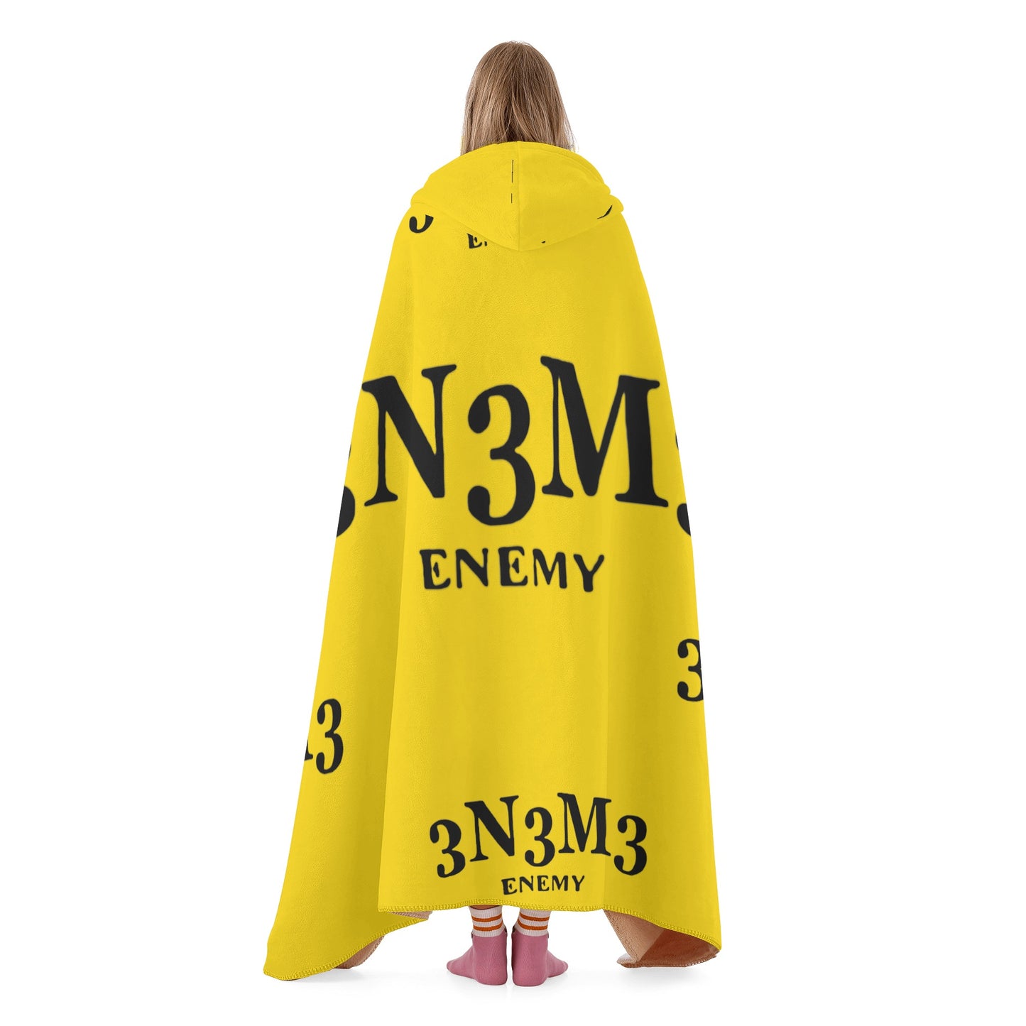 3.N.3.M.3 Enemy Gold Hooded Blanket