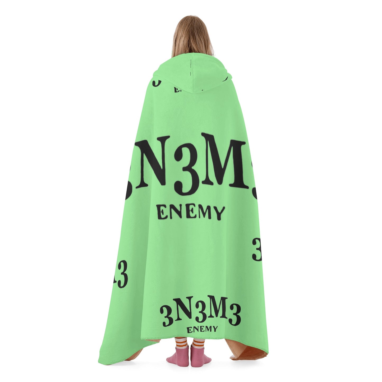 3.N.3.M.3 Enemy Mint Green Hooded Blanket