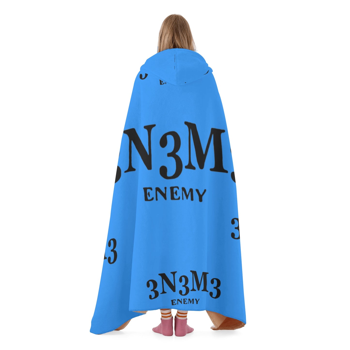 3.N.3.M.3 Enemy Blue Hooded Blanket