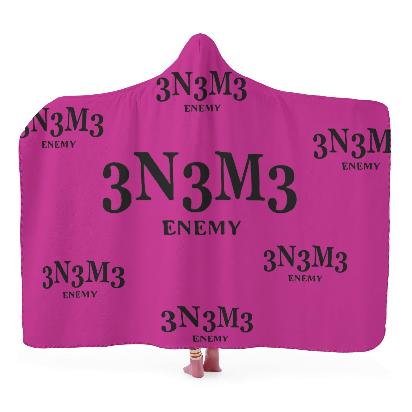 3.N.3.M.3 Enemy Purple Hooded Blanket