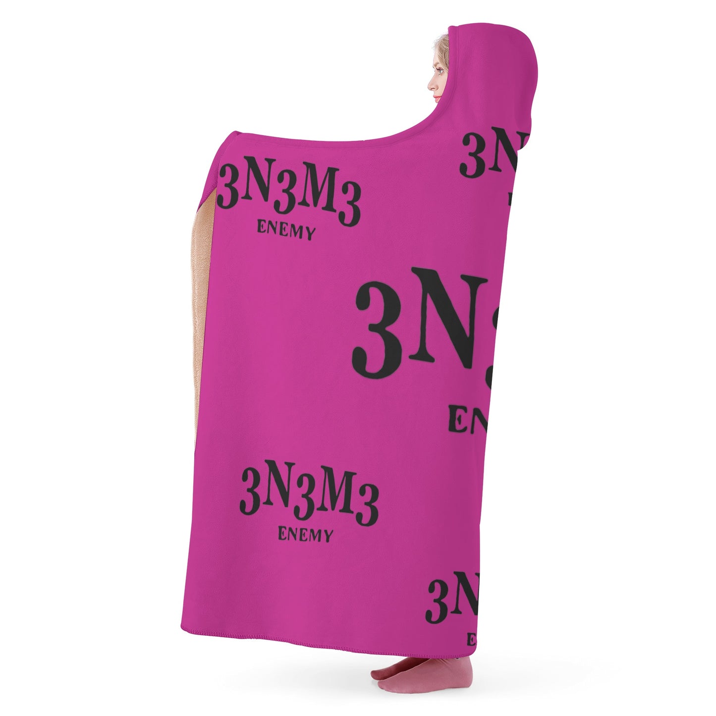 3.N.3.M.3 Enemy Purple Hooded Blanket