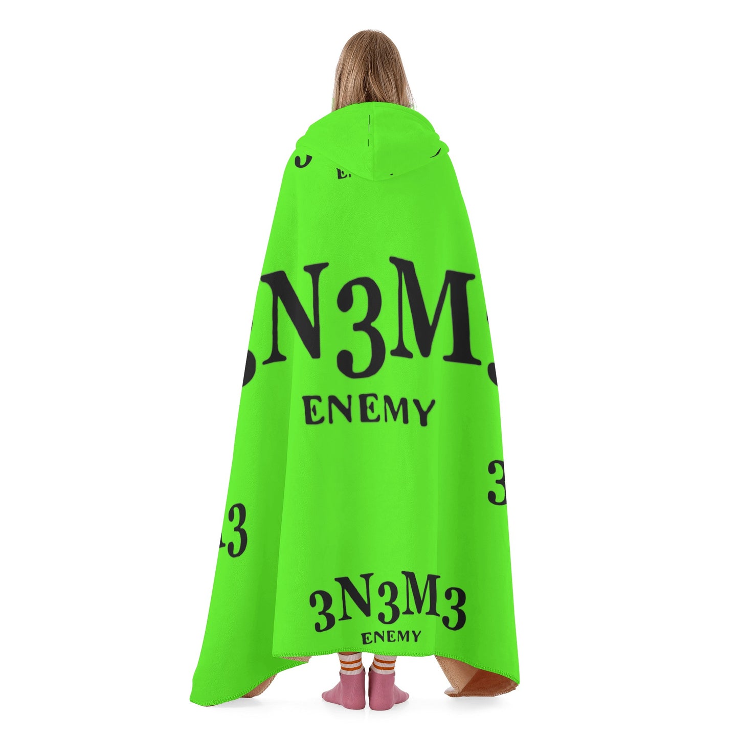 3.N.3.M.3 Enemy Goo Green Hooded Blanket