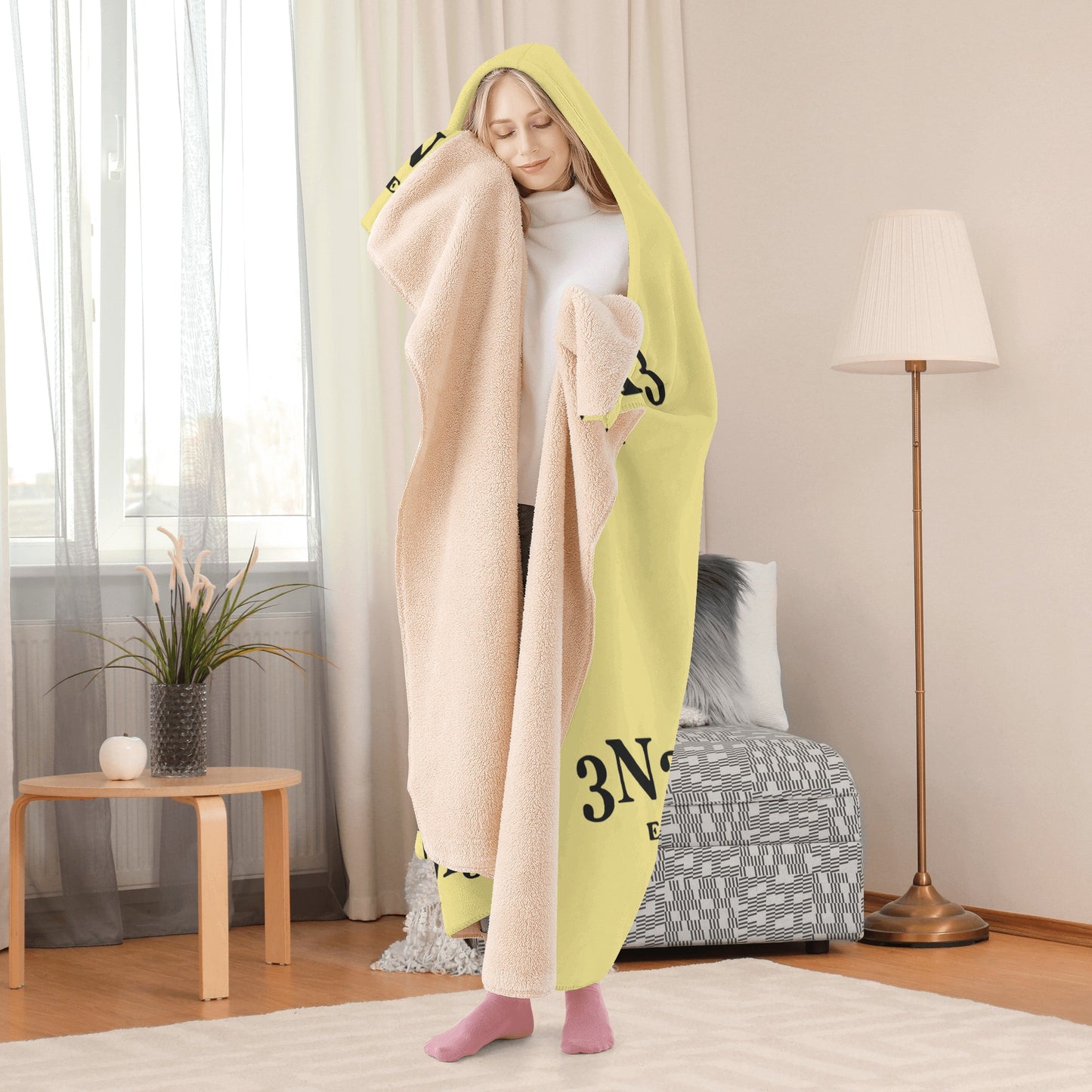 3.N.3.M.3 Enemy Tan Hooded Blanket